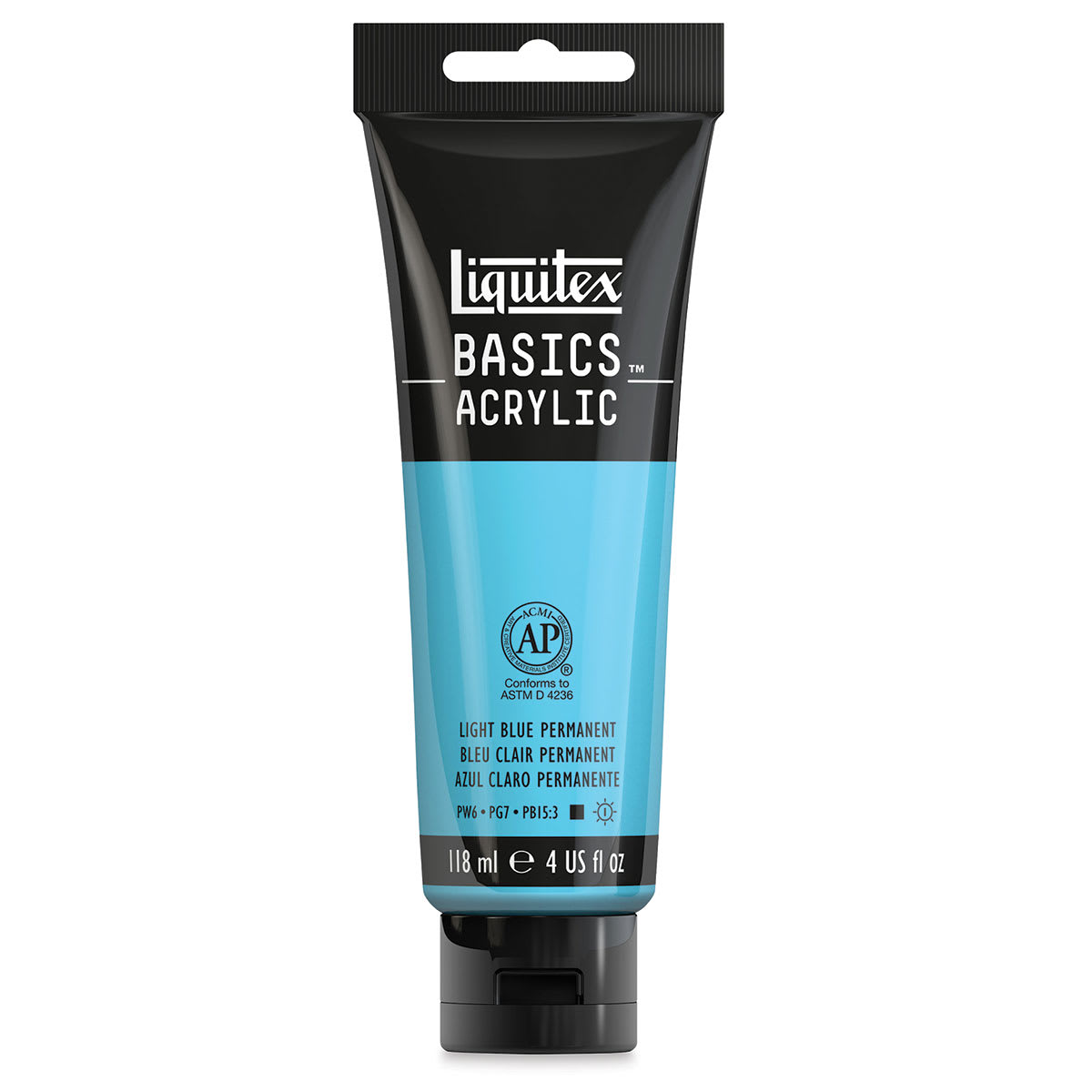 Liquitex Basics - Light Blue Permanent, 4 oz tube