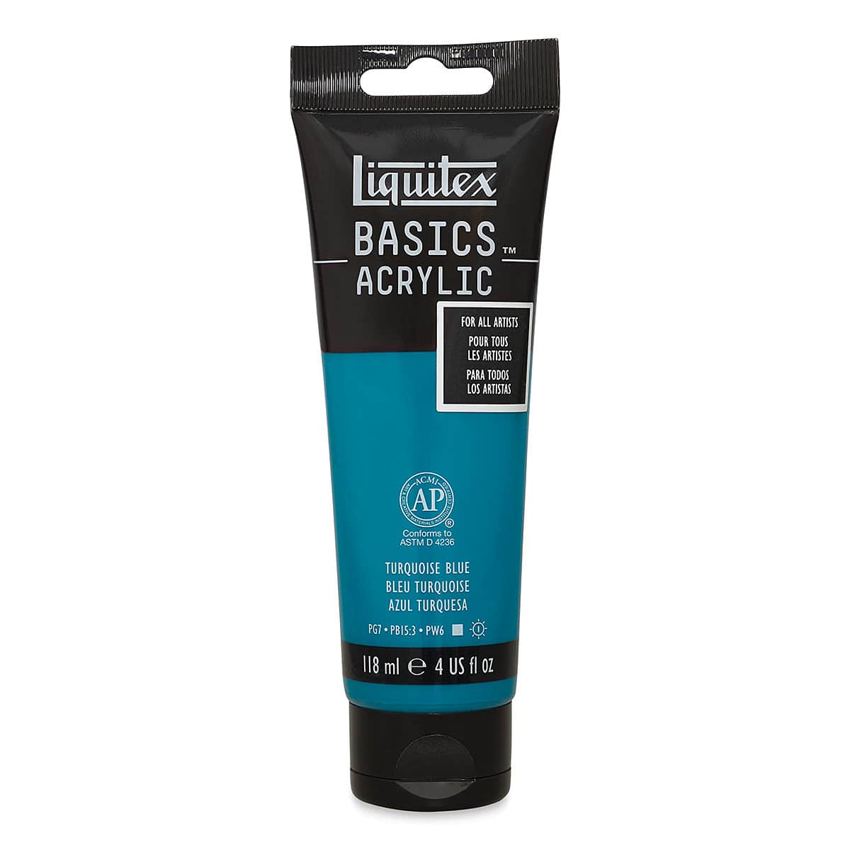 Liquitex Basics - Turquoise Blue, 4 oz tube