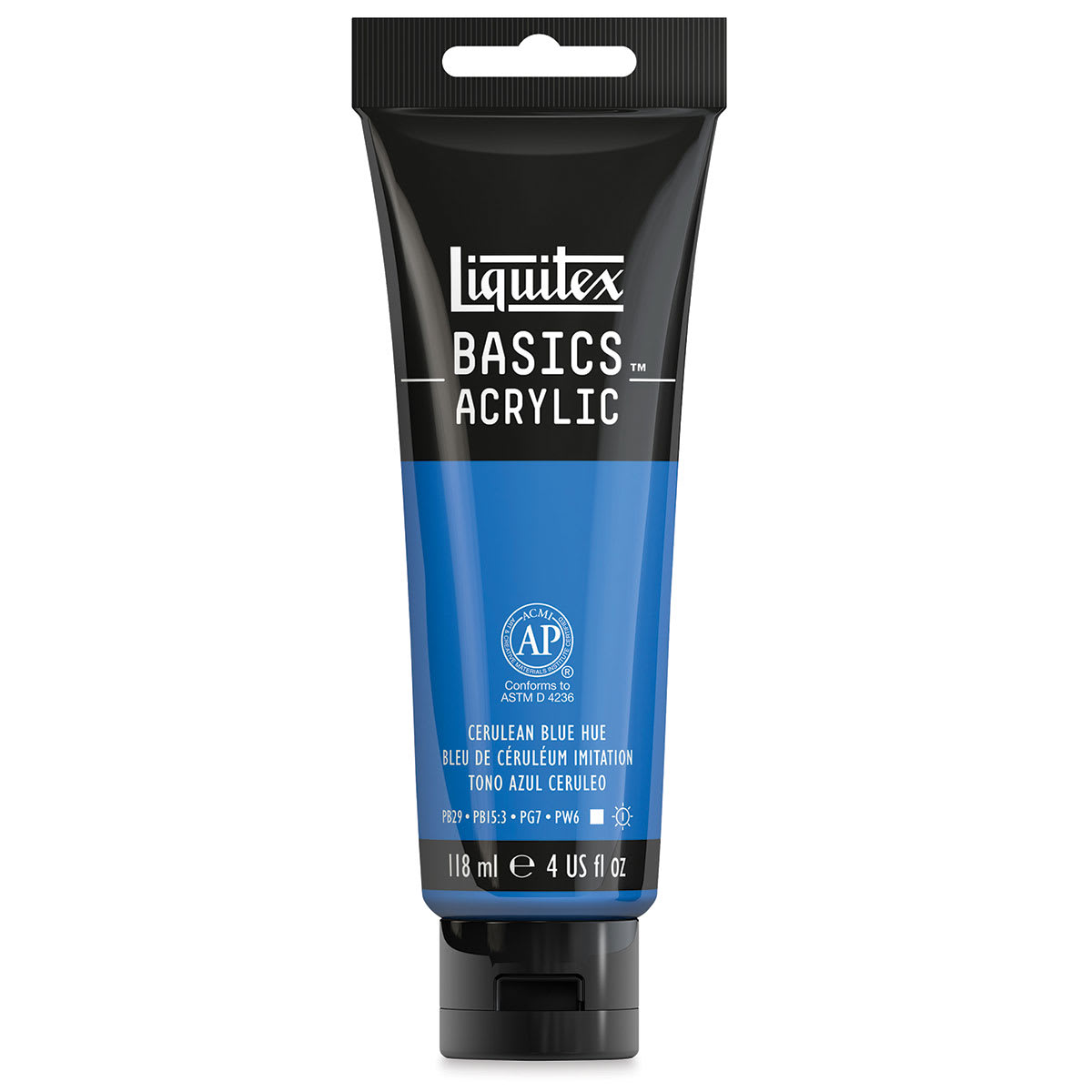 Liquitex Basics - Cerulean Blue Hue, 4 oz tube