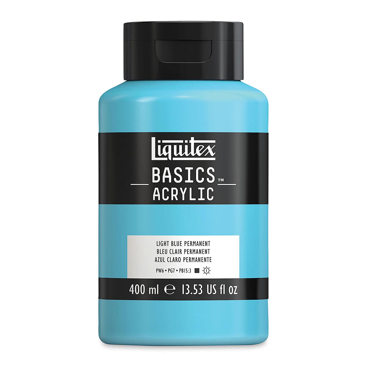 Liquitex Basics - Light Blue Permanent,13.5 oz Squeeze Bottle
