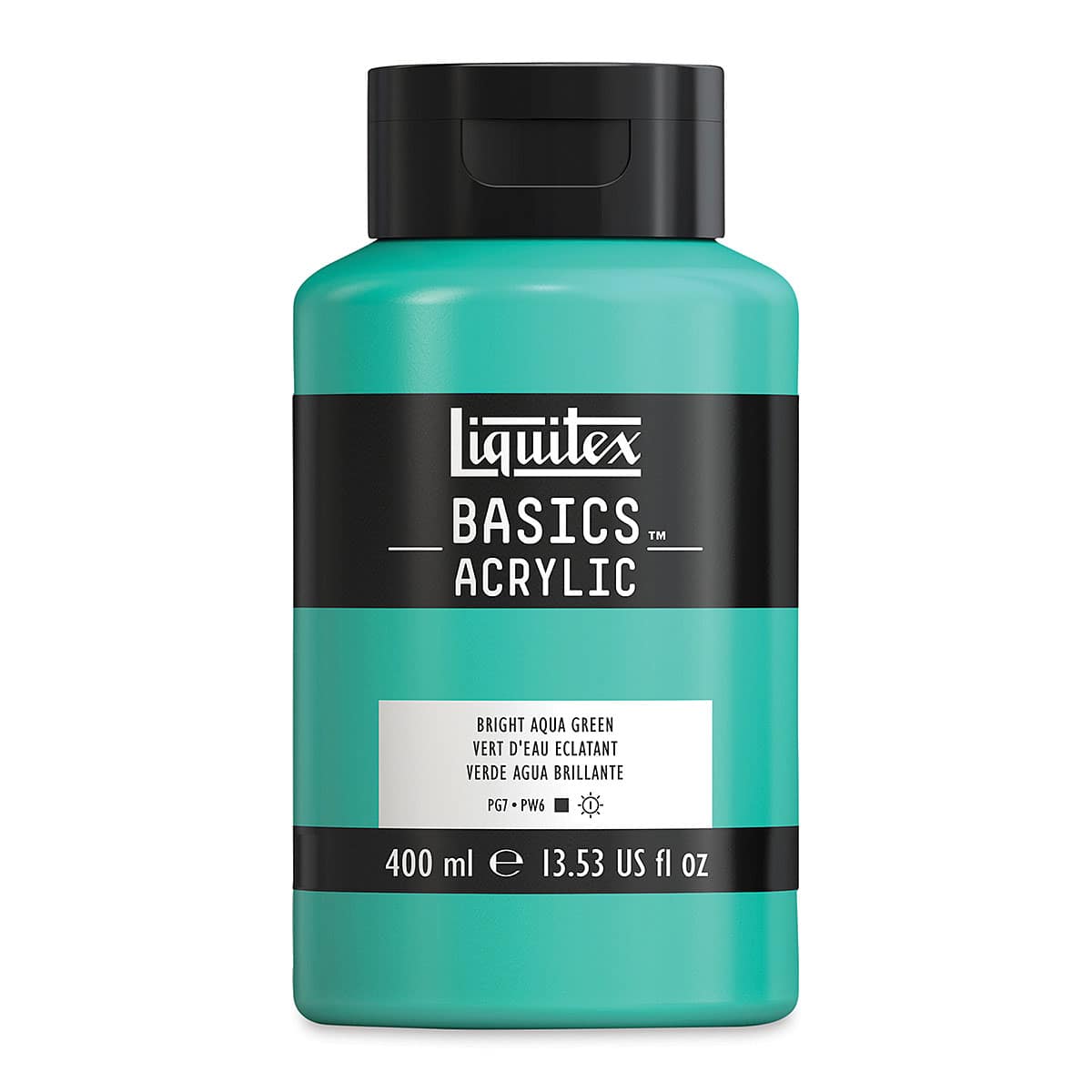 Liquitex Basics - Bright Aqua Green, 13.5 oz Squeeze Bottle