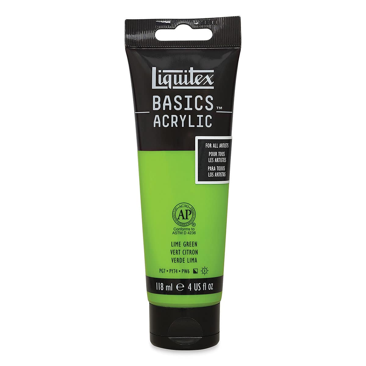 Liquitex Basics - Lime Green, 4 oz tube