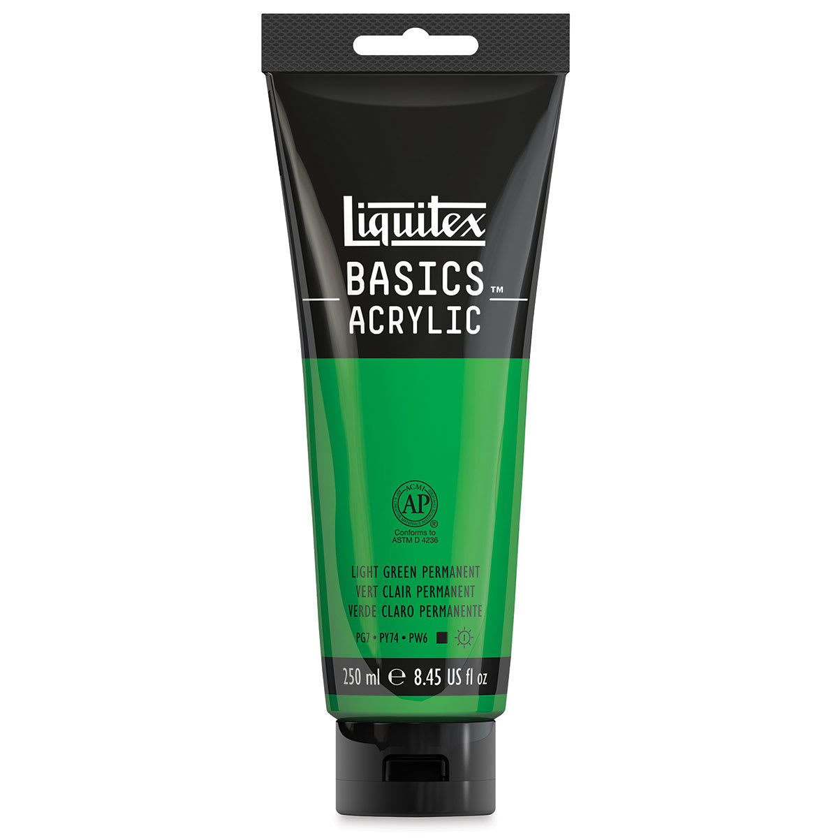 Liquitex Basics - Light Green Permanent, 8.5 oz Tube
