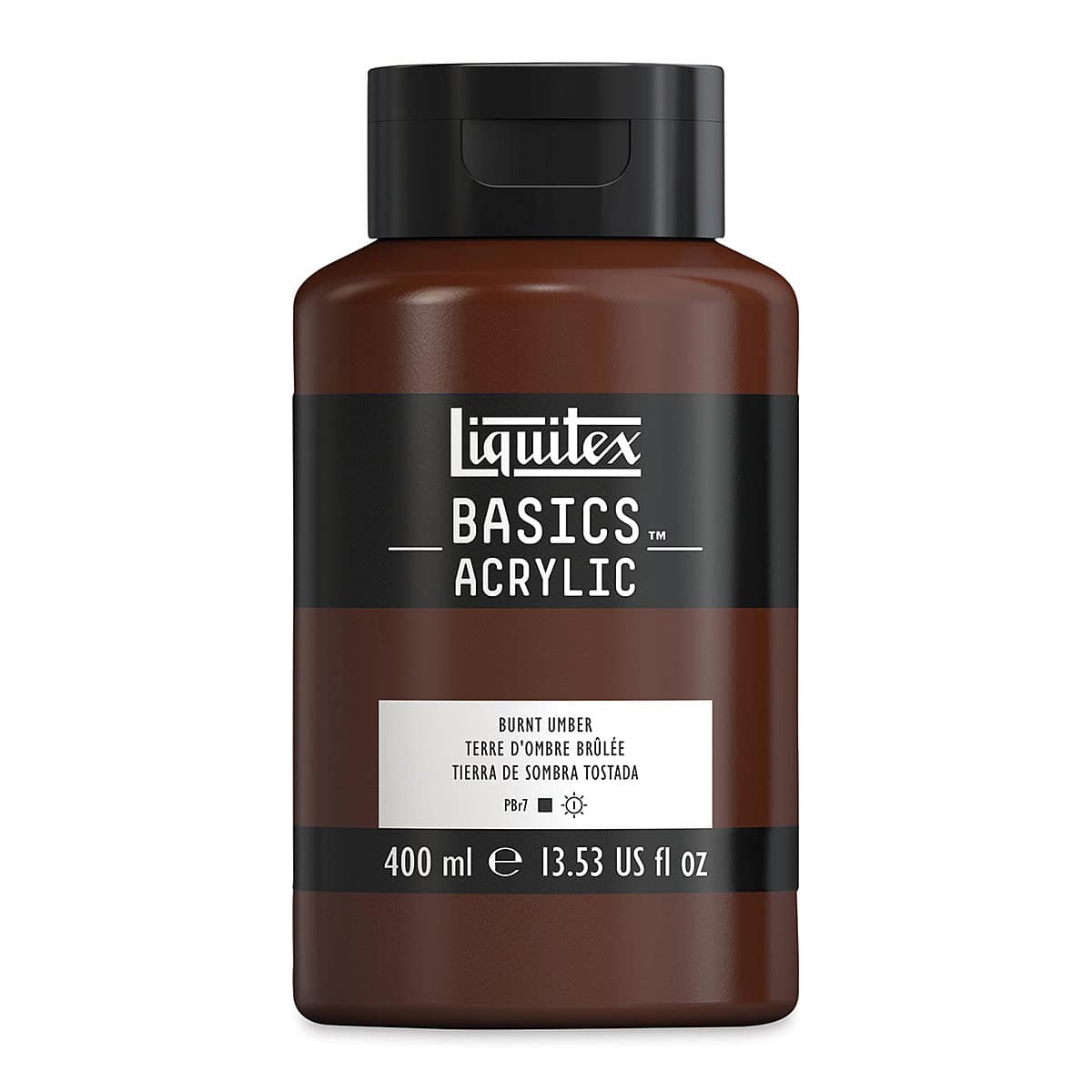 Liquitex Basics - Burnt Umber, 13.5 oz Squeeze Bottle