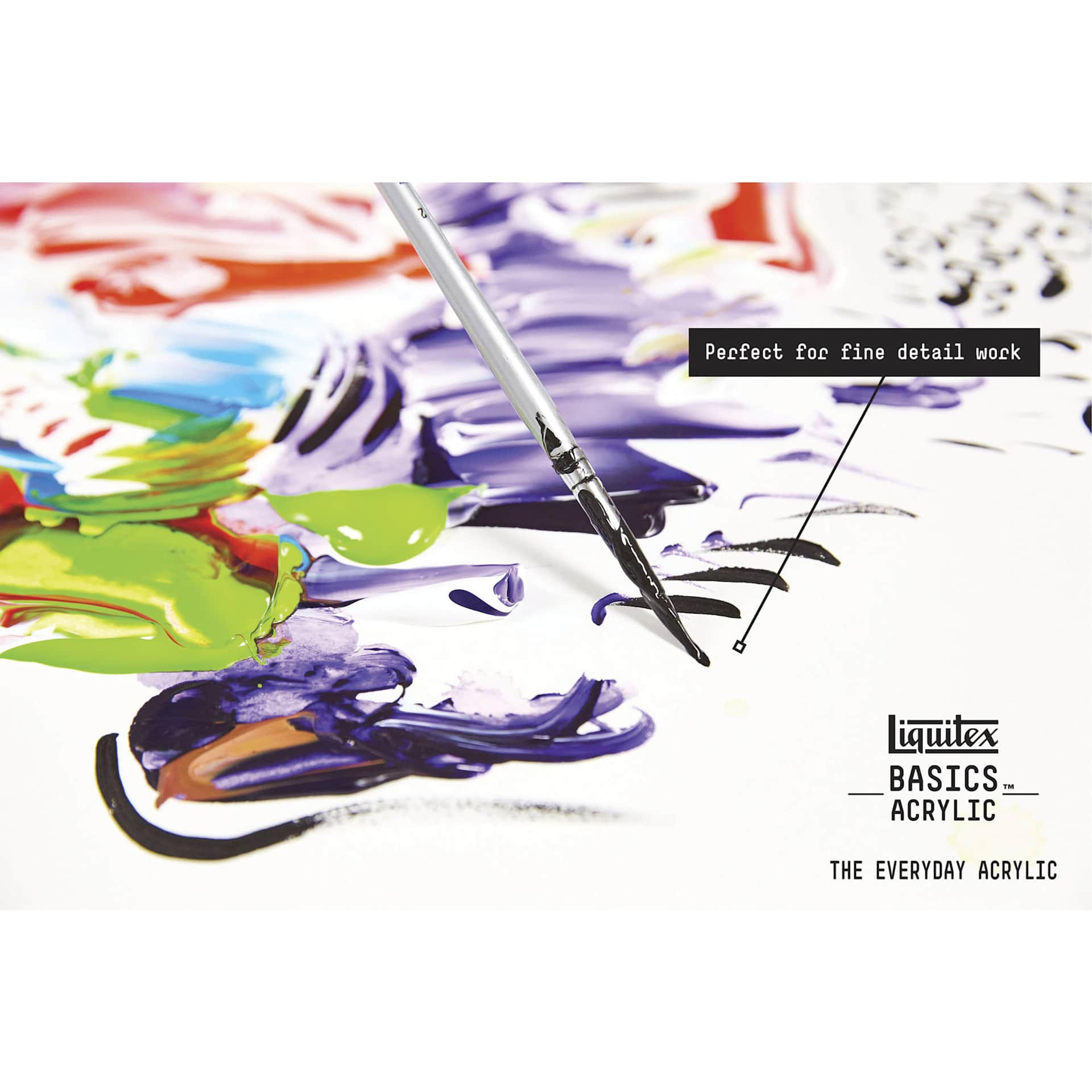 Liquitex Basics Acrylic Paints is great for fine detail painting as well.