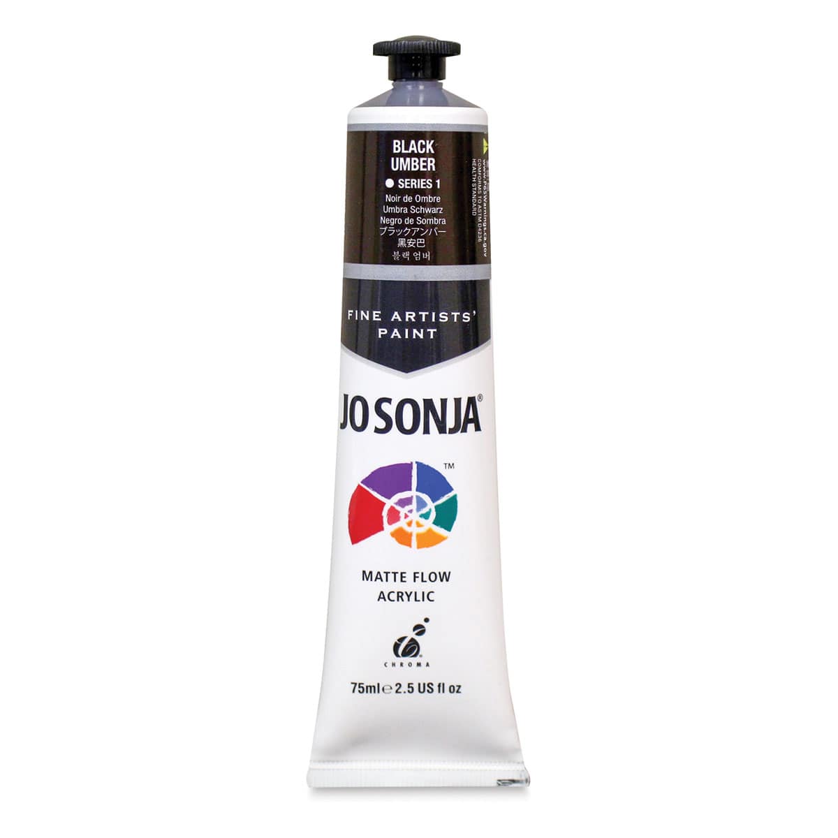 Jo Sonja's Artist Acrylic - Black Umber, 2.5 oz tube