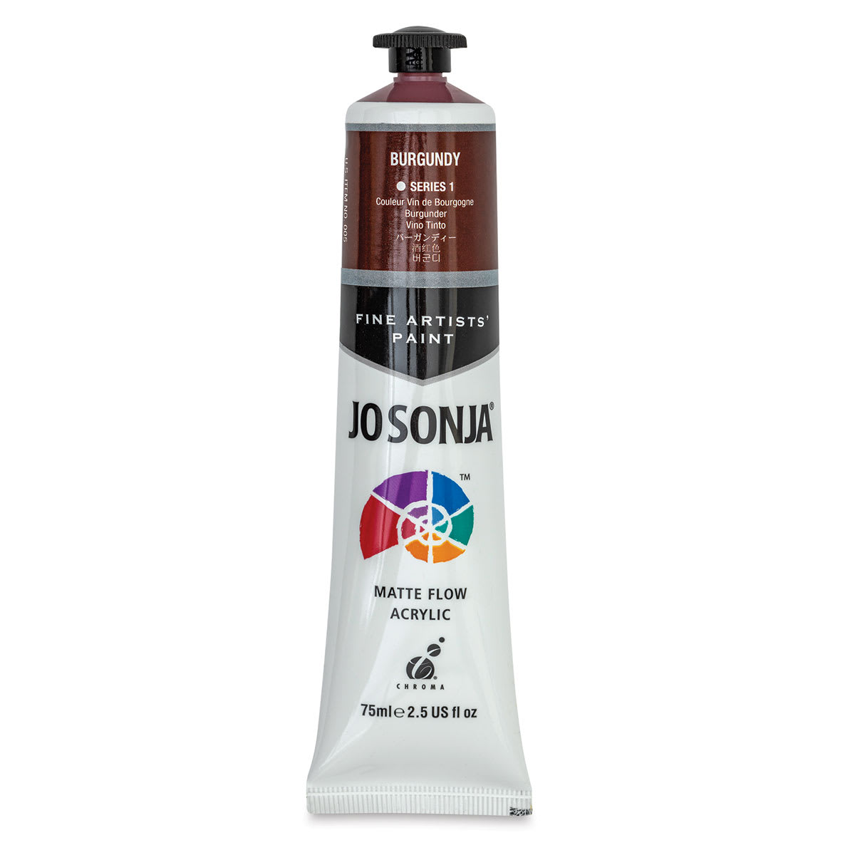 Jo Sonja's Artist Acrylic - Burgundy, 2.5 oz tube