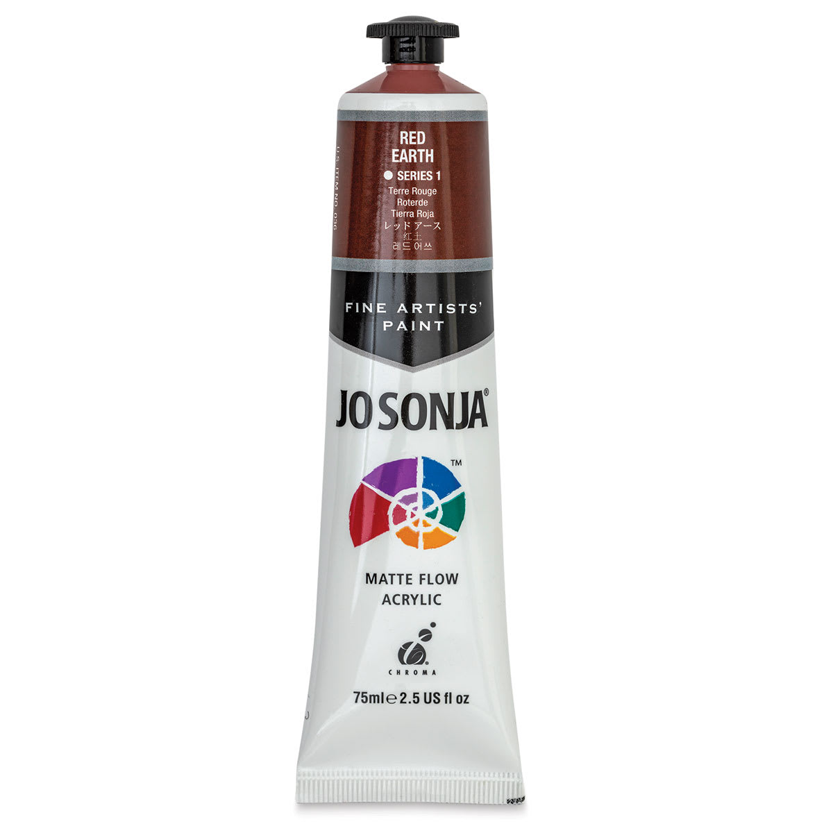 Jo Sonja's Artist Acrylic - Red Earth, 2.5 oz tube