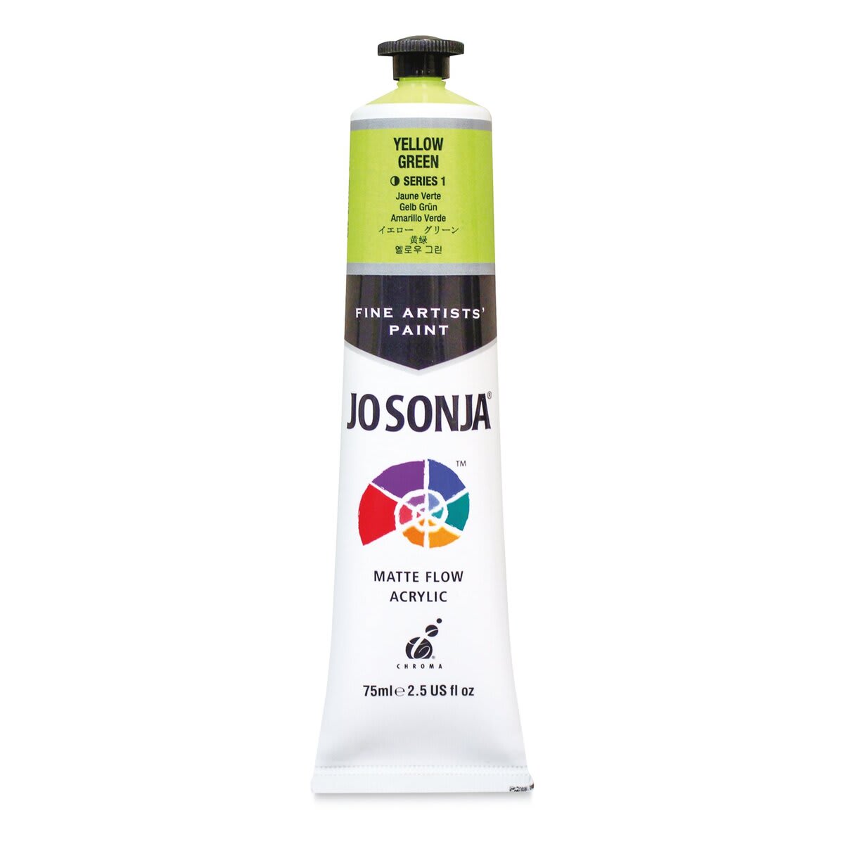 Jo Sonja's Artist Acrylic - Yellow Green, 2.5 oz tube