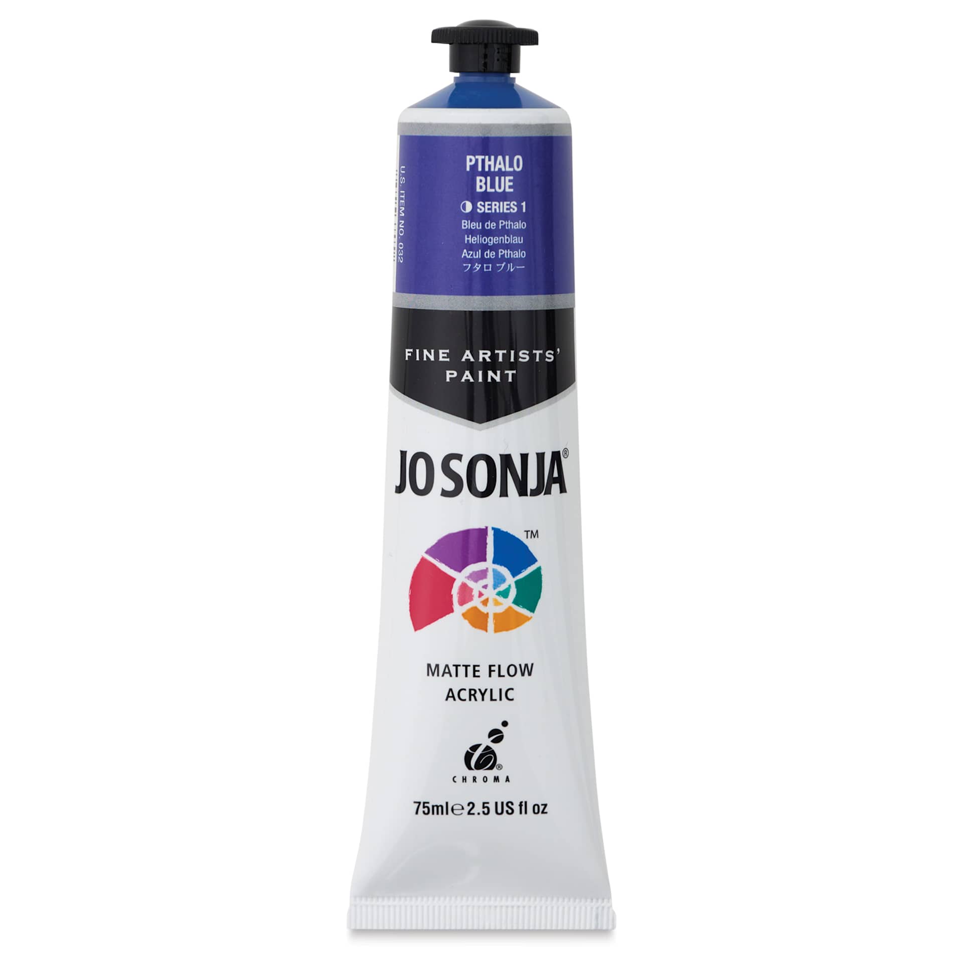 Jo Sonja's Artist Acrylic - Phthalo Blue, 2.5 oz tube