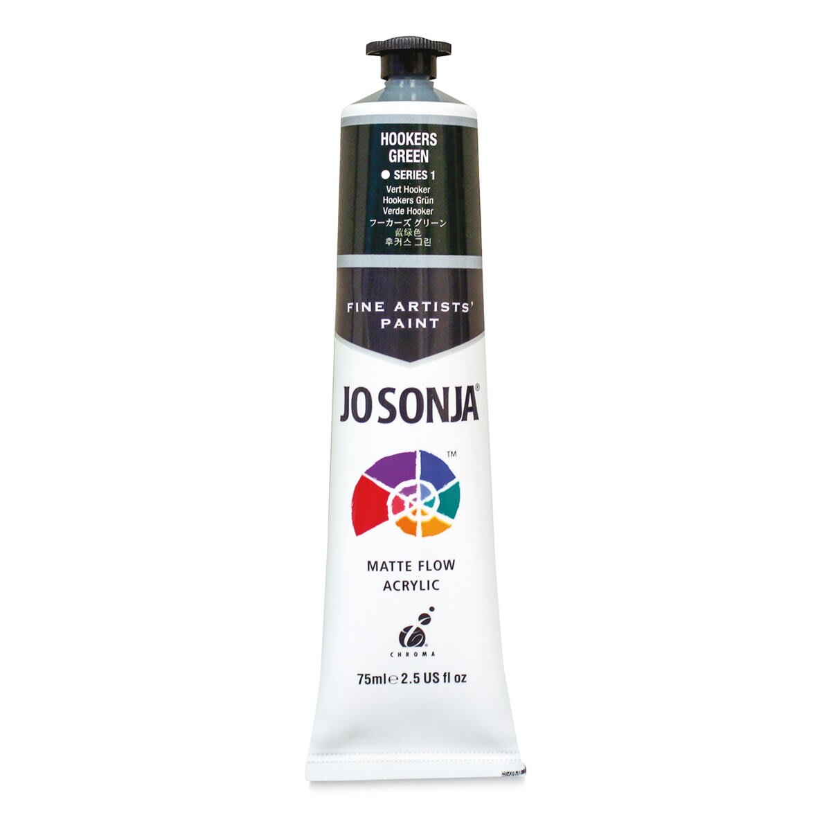 Jo Sonja's Artist Acrylic - Hooker's Green, 2.5 oz tube