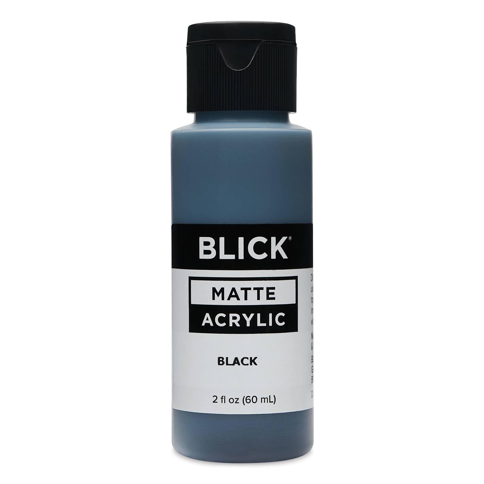 Blick Matte Acrylic - Black, 2 oz bottle