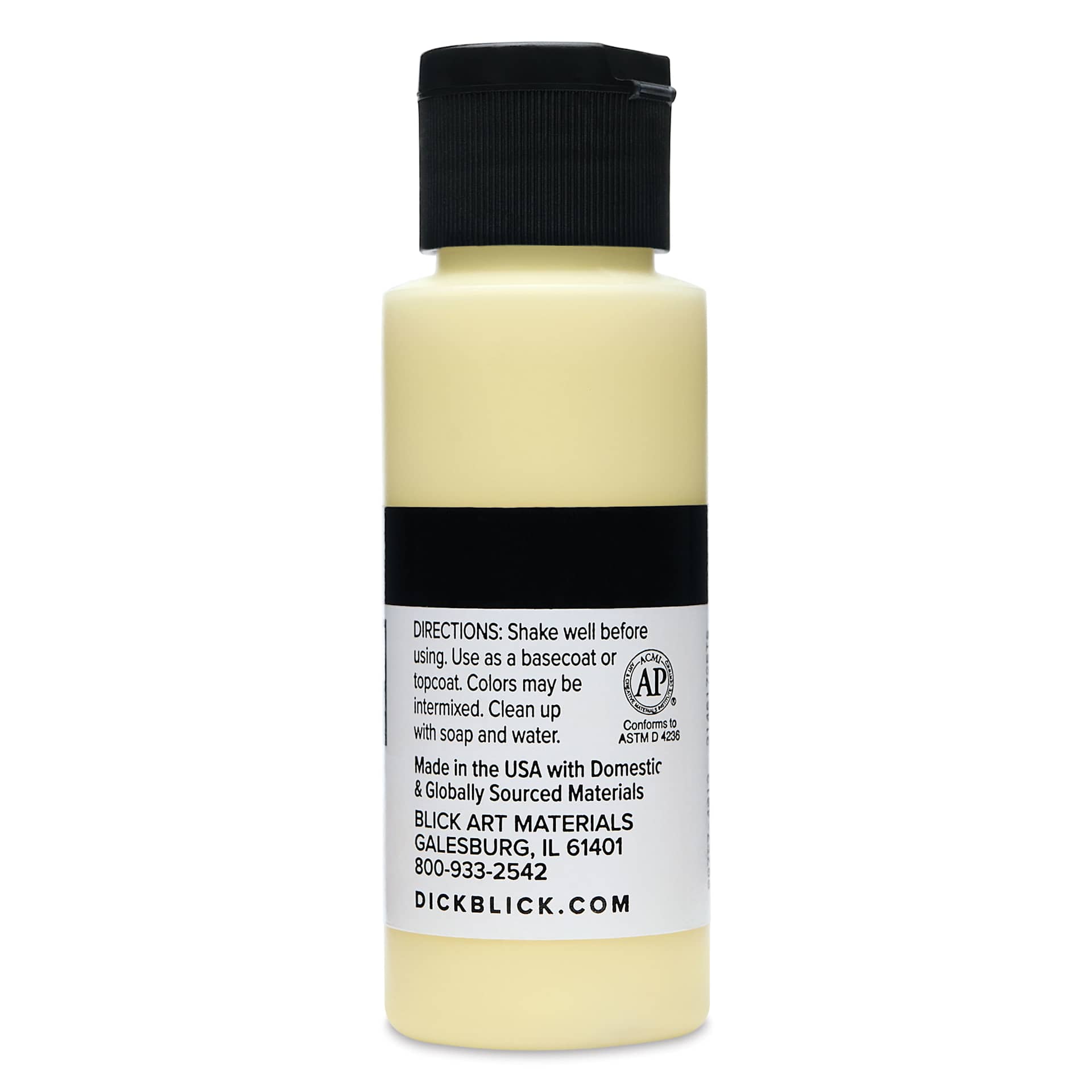 Blick Matte Acrylic - Yellow Light, 2 oz bottle
