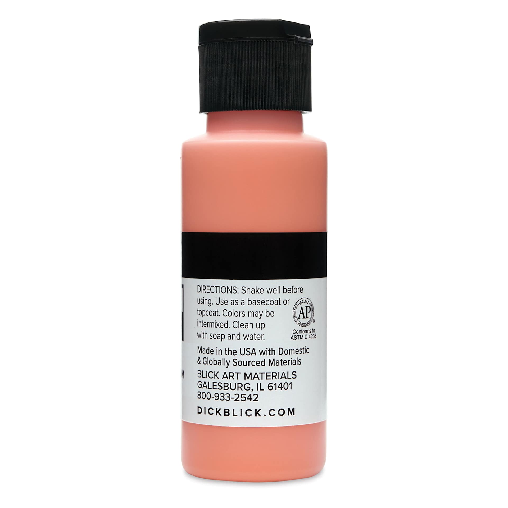 Blick Matte Acrylic - Orange Medium, 2 oz bottle