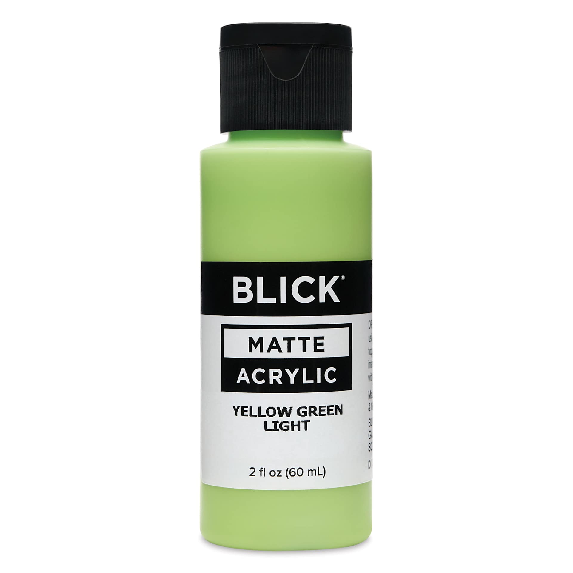 Blick Matte Acrylic - Yellow Green Light, 2 oz bottle
