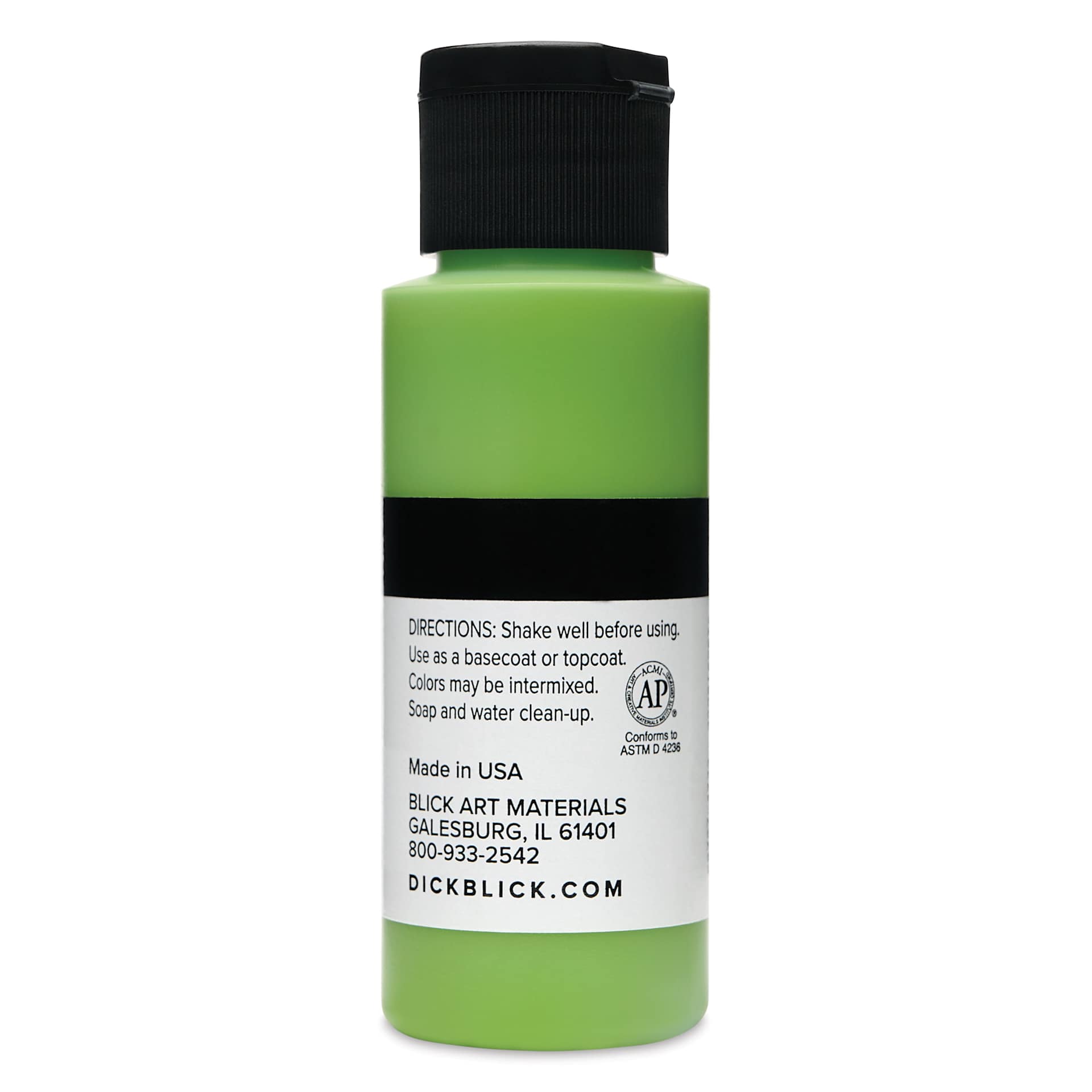 Blick Matte Acrylic - Yellow Green Deep, 2 oz bottle