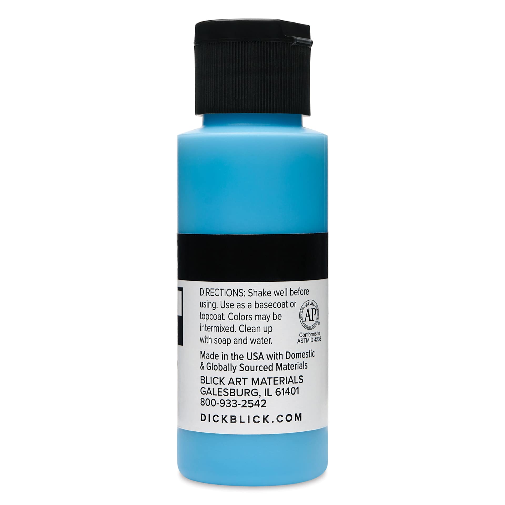 Blick Matte Acrylic - Blue Medium, 2 oz bottle