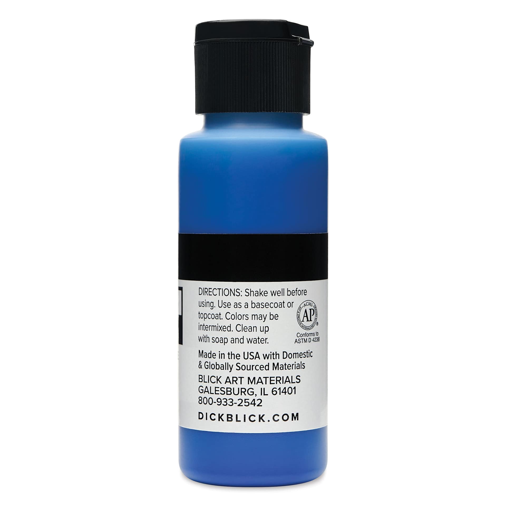 Blick Matte Acrylic - Dark Blue Medium, 2 oz bottle