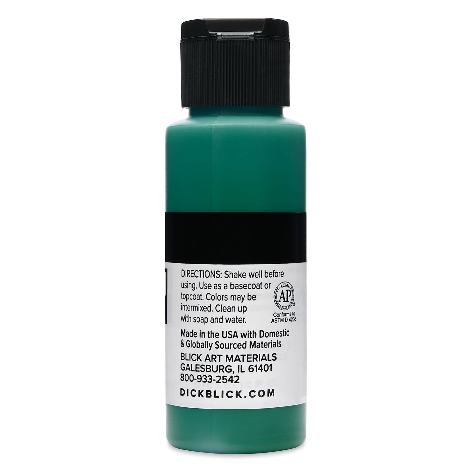 Blick Matte Acrylic - Blue Green Deep, 2 oz bottle