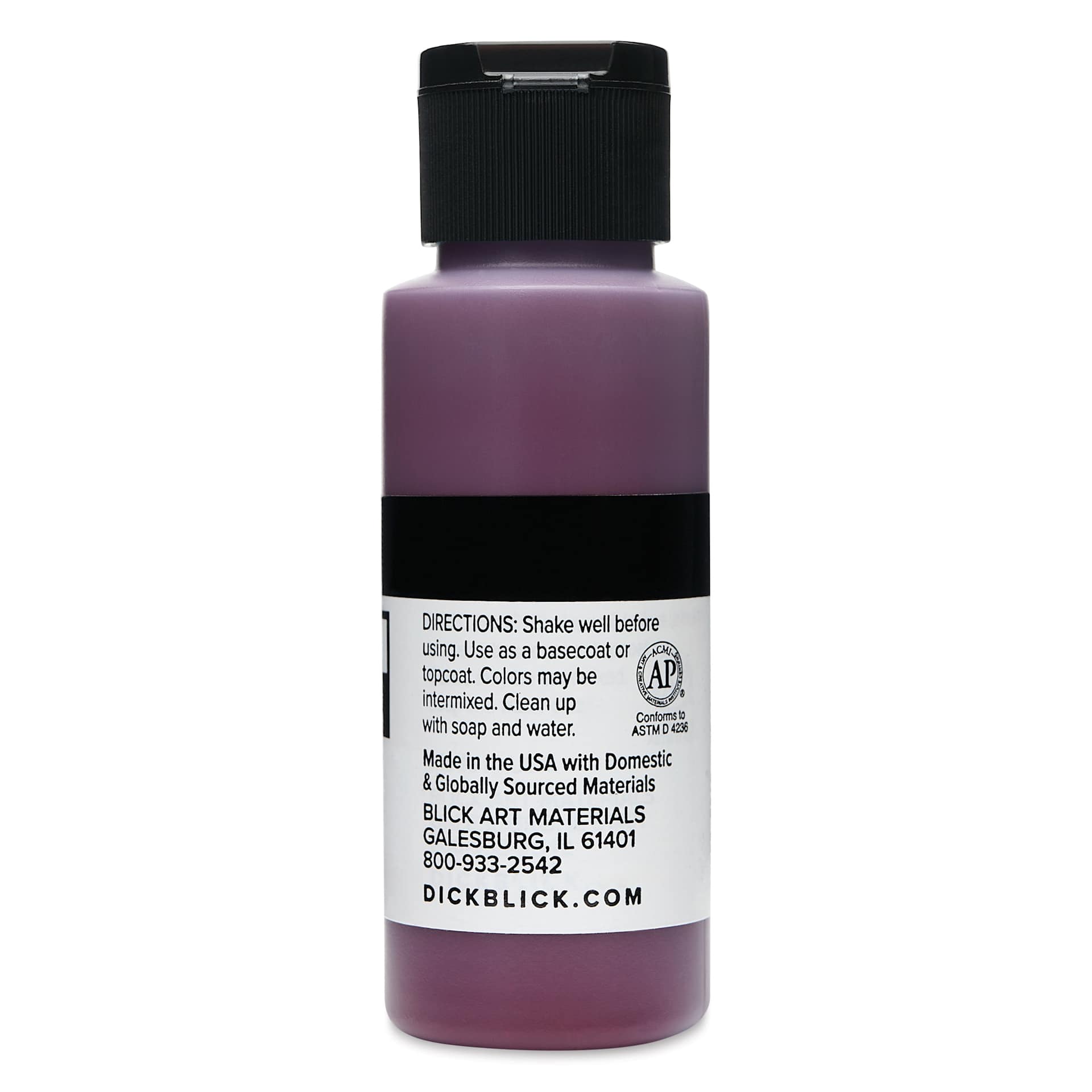 Blick Matte Acrylic - Blue Red Deep, 2 oz bottle