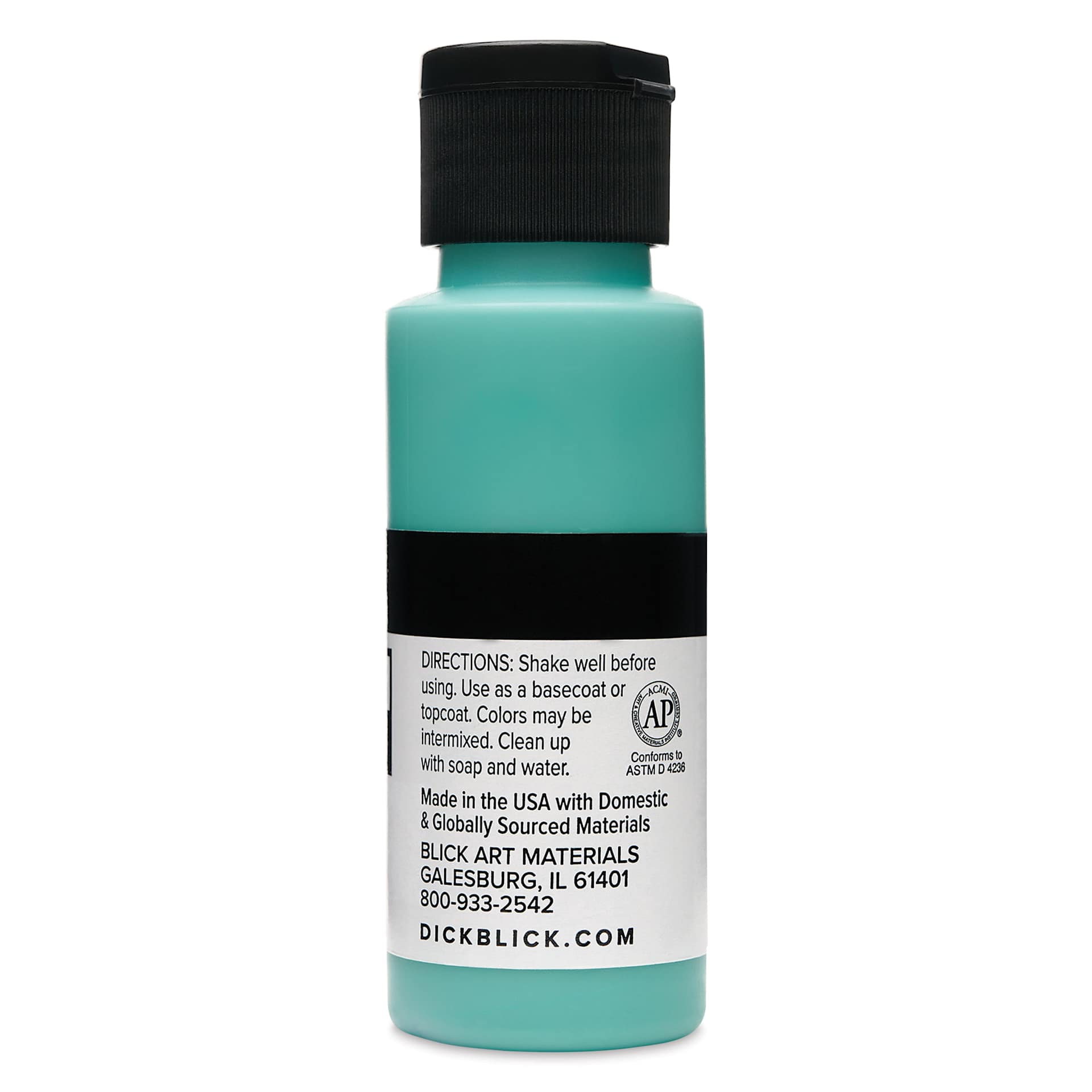 Blick Matte Acrylic - Dark Green Light, 2 oz bottle