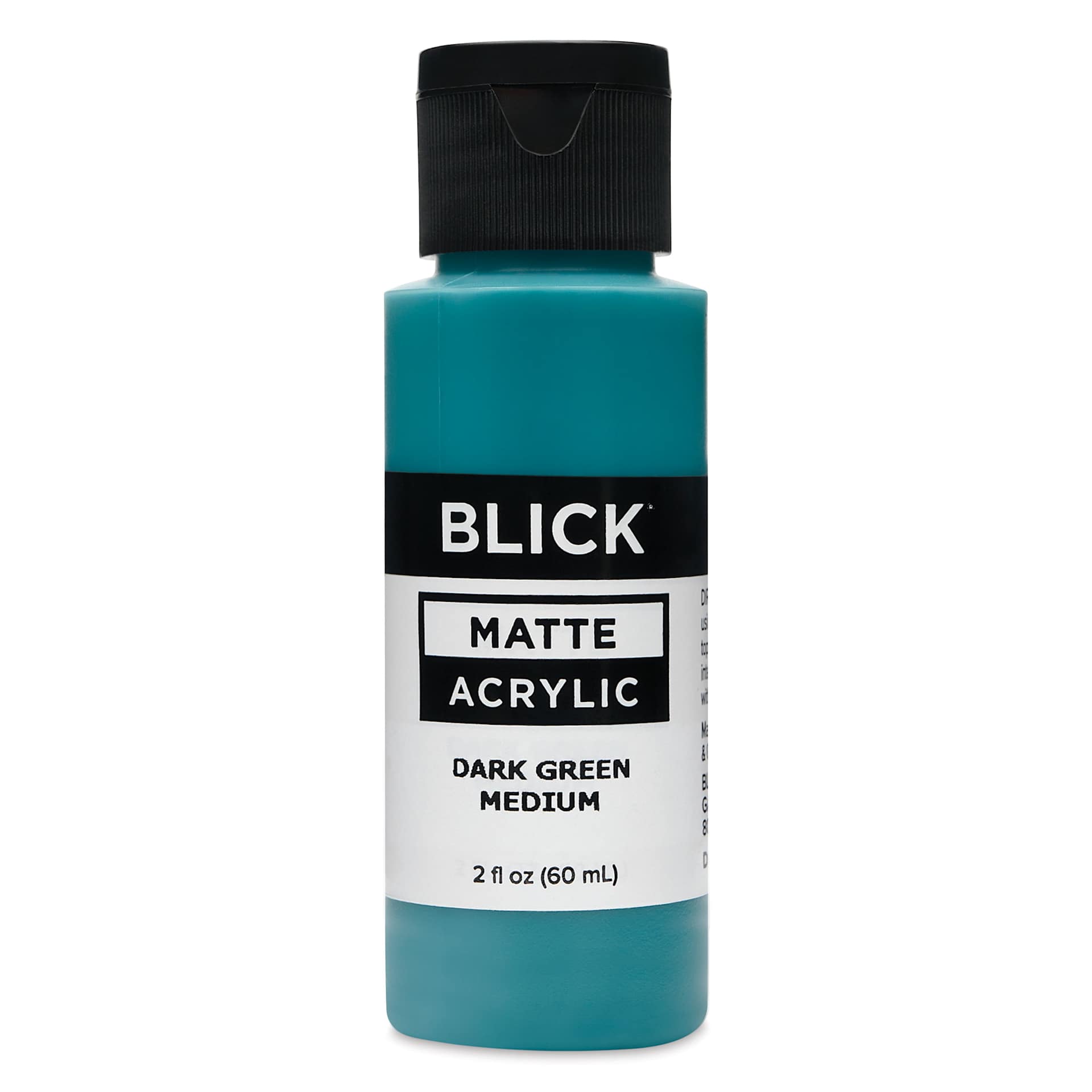 Blick Matte Acrylic - Dark Green Medium, 2 oz bottle