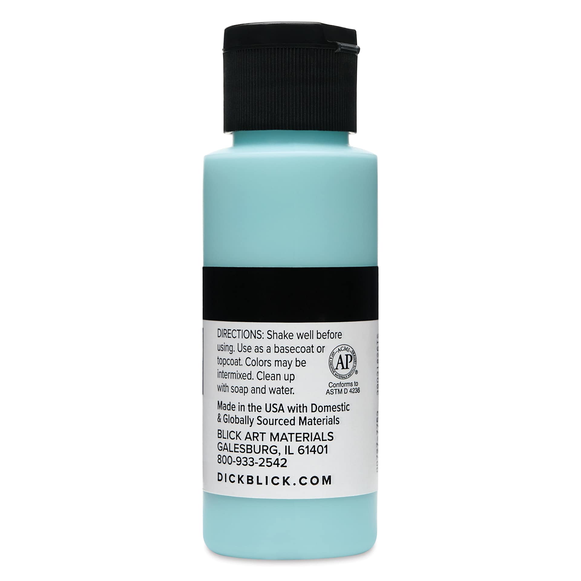 Blick Matte Acrylic - Green Blue Light, 2 oz bottle