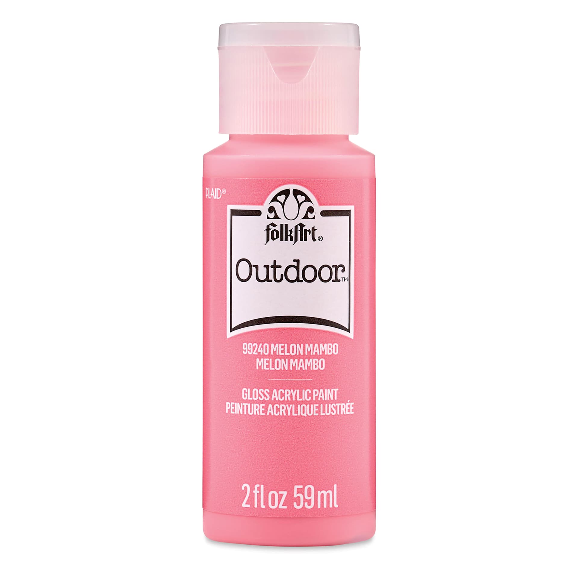FolkArt Outdoor Acrylic Paint - Melon Mambo, 2 oz, Bottle