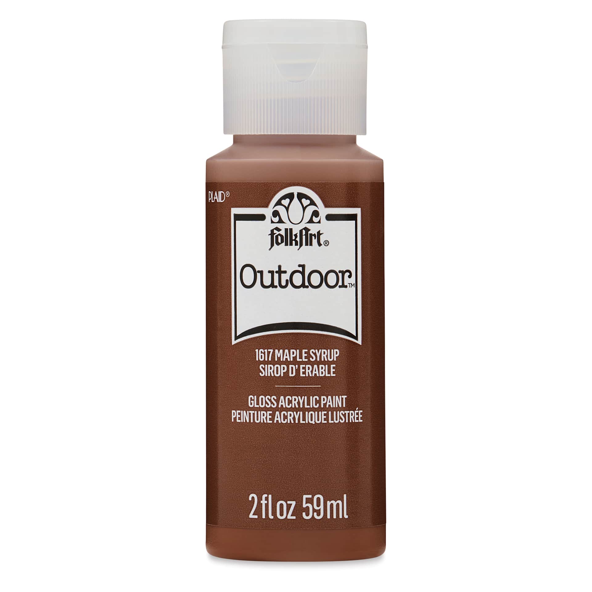 FolkArt Outdoor Acrylic Paint - Maple Syrup, 2 oz, Bottle