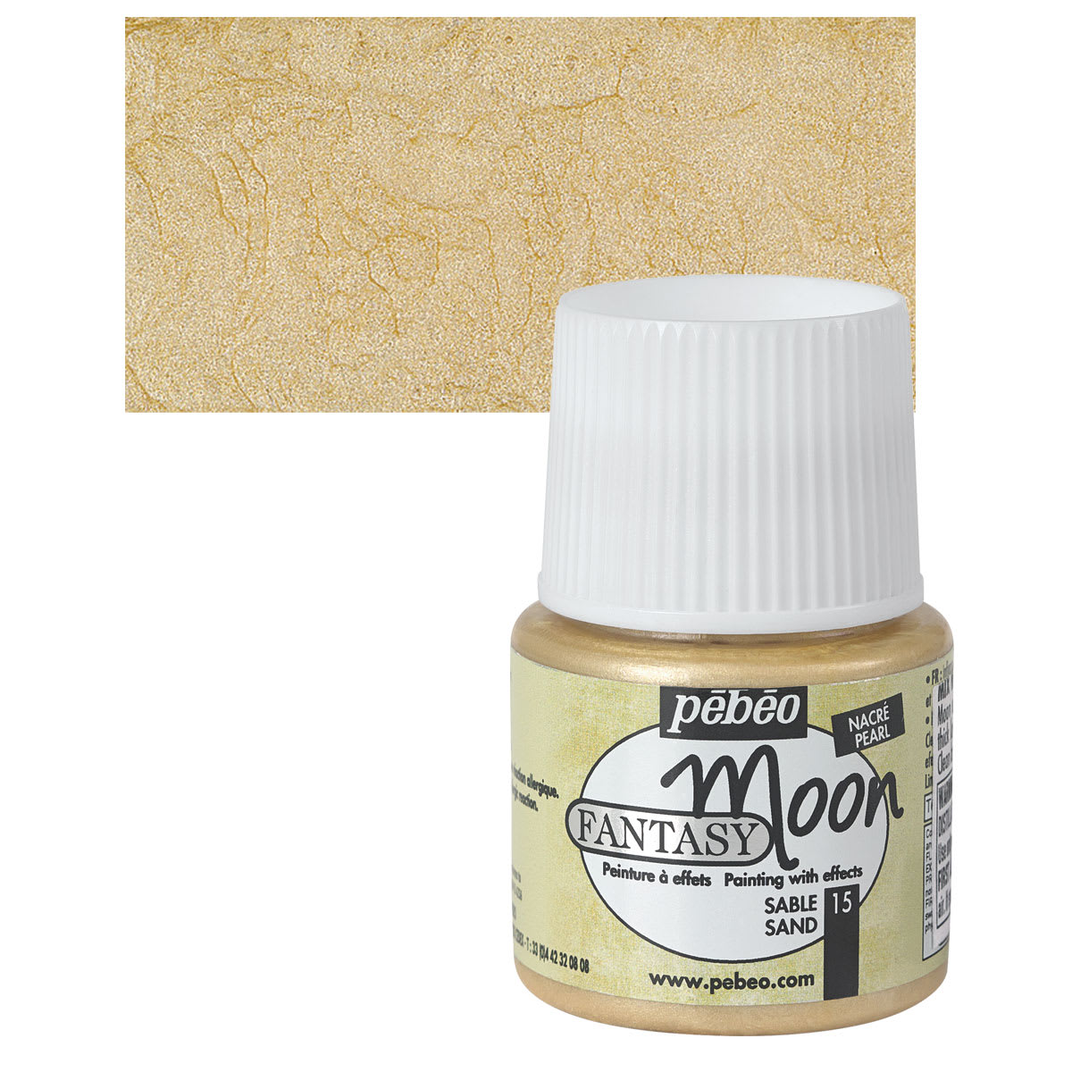 Pebeo Fantasy Moon Paints - Sand, 45 ml bottle