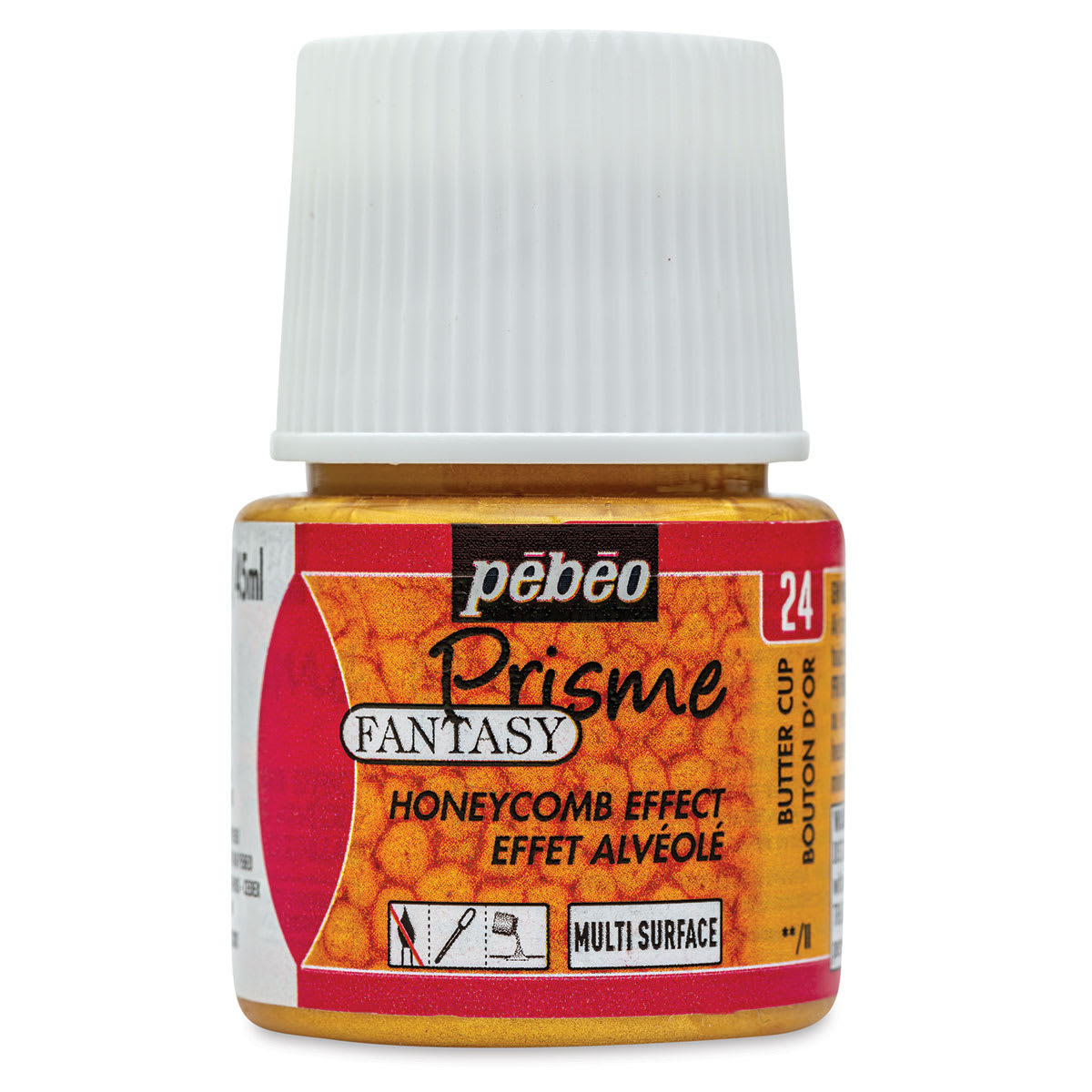 Pebeo Fantasy Prisme Paints - Buttercup, 45 ml bottle