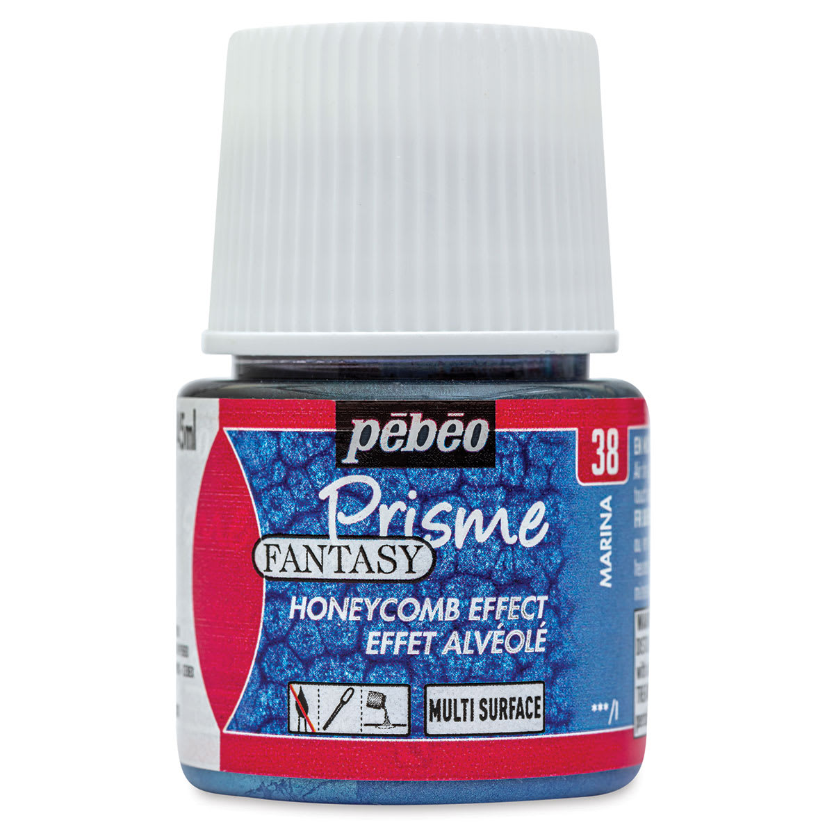 Pebeo Fantasy Prisme Paints - Marina Blue, 45 ml bottle