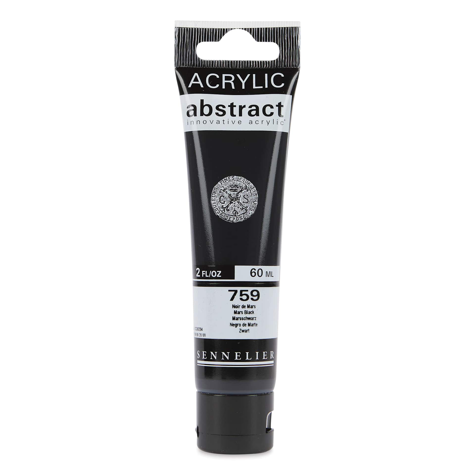 Sennelier Abstract Acrylic - Mars Black, 60 ml tube
