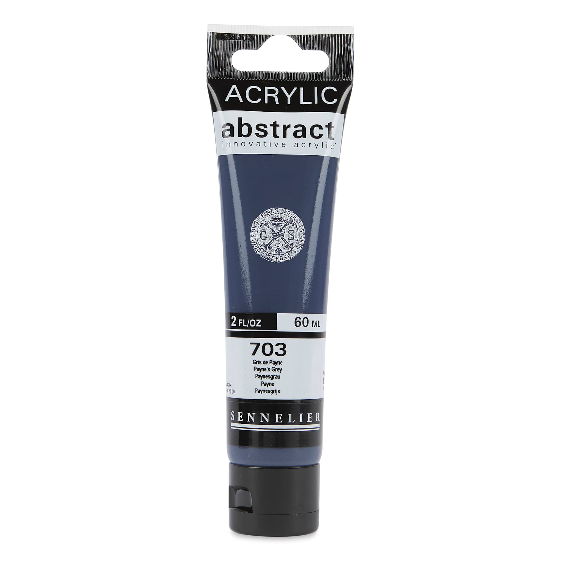 Sennelier Abstract Acrylic Paint - Payne's Grey, 60 ml tube