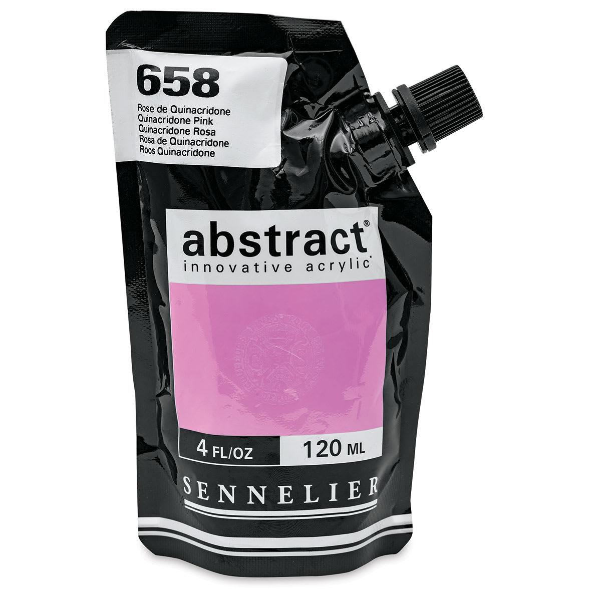 Sennelier Abstract Acrylic - Quinacridone Pink, 120 ml pouch