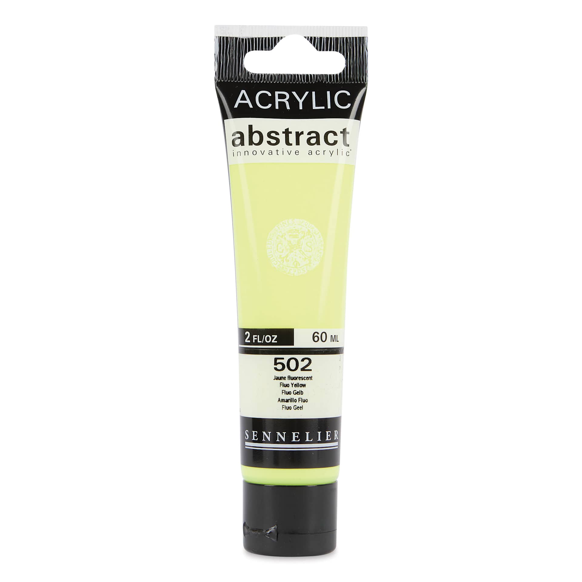 Sennelier Abstract Acrylic - Fluorescent Yellow, 60 ml tube