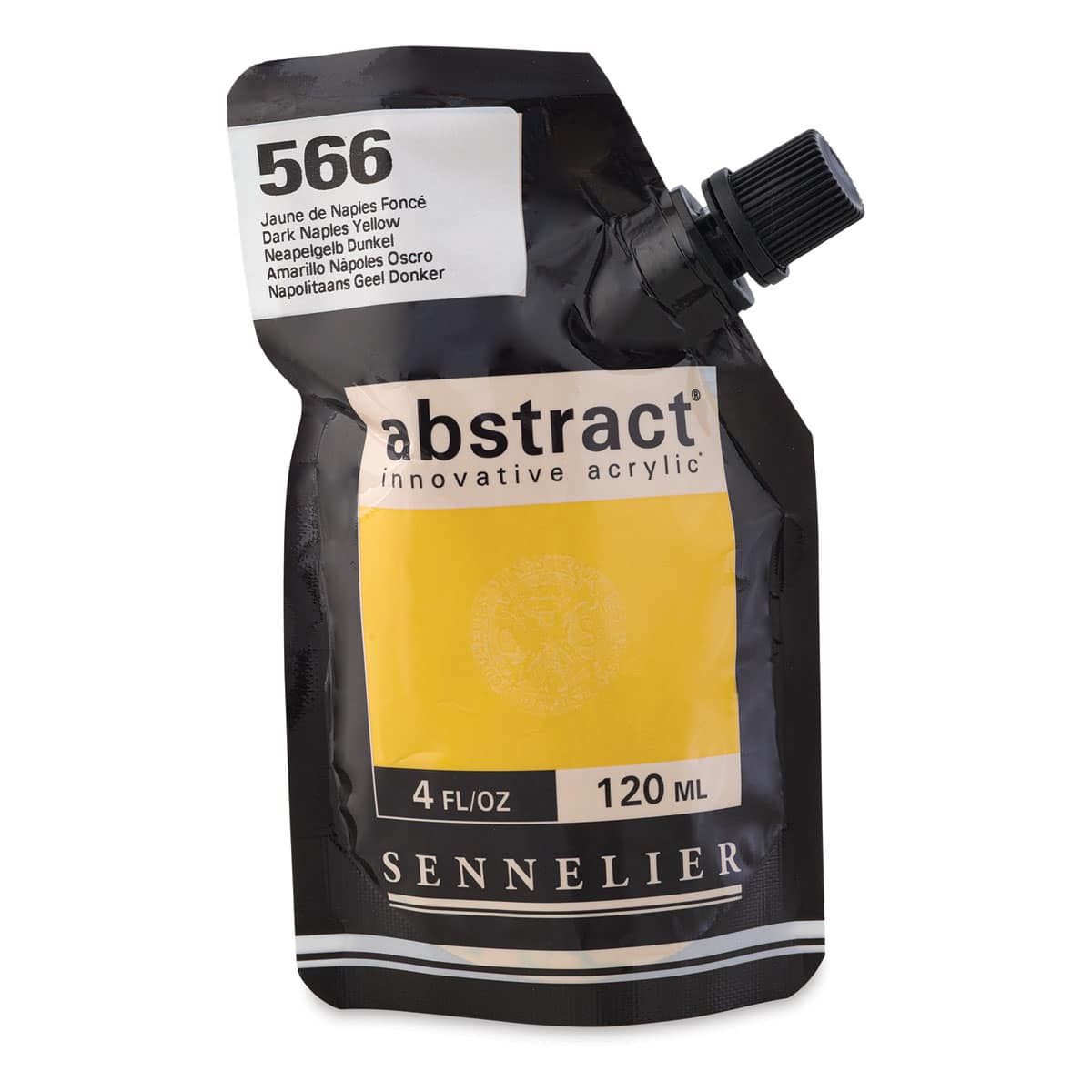 Sennelier Abstract Acrylic - Dark Naples Yellow, 120 ml pouch