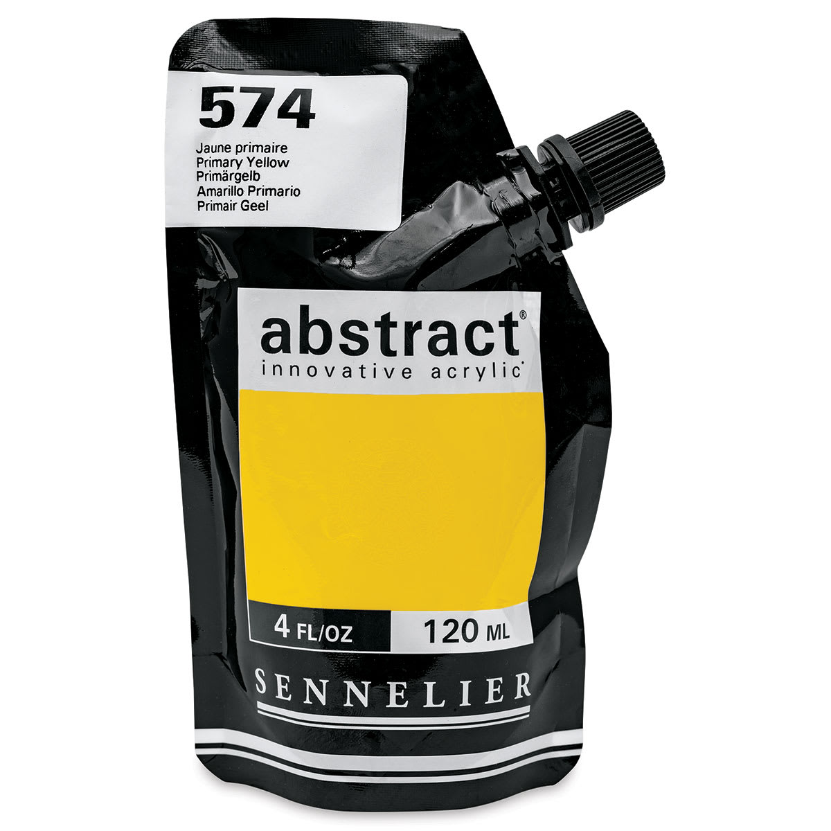 Sennelier Abstract Acrylic - Primary Yellow, 120 ml pouch