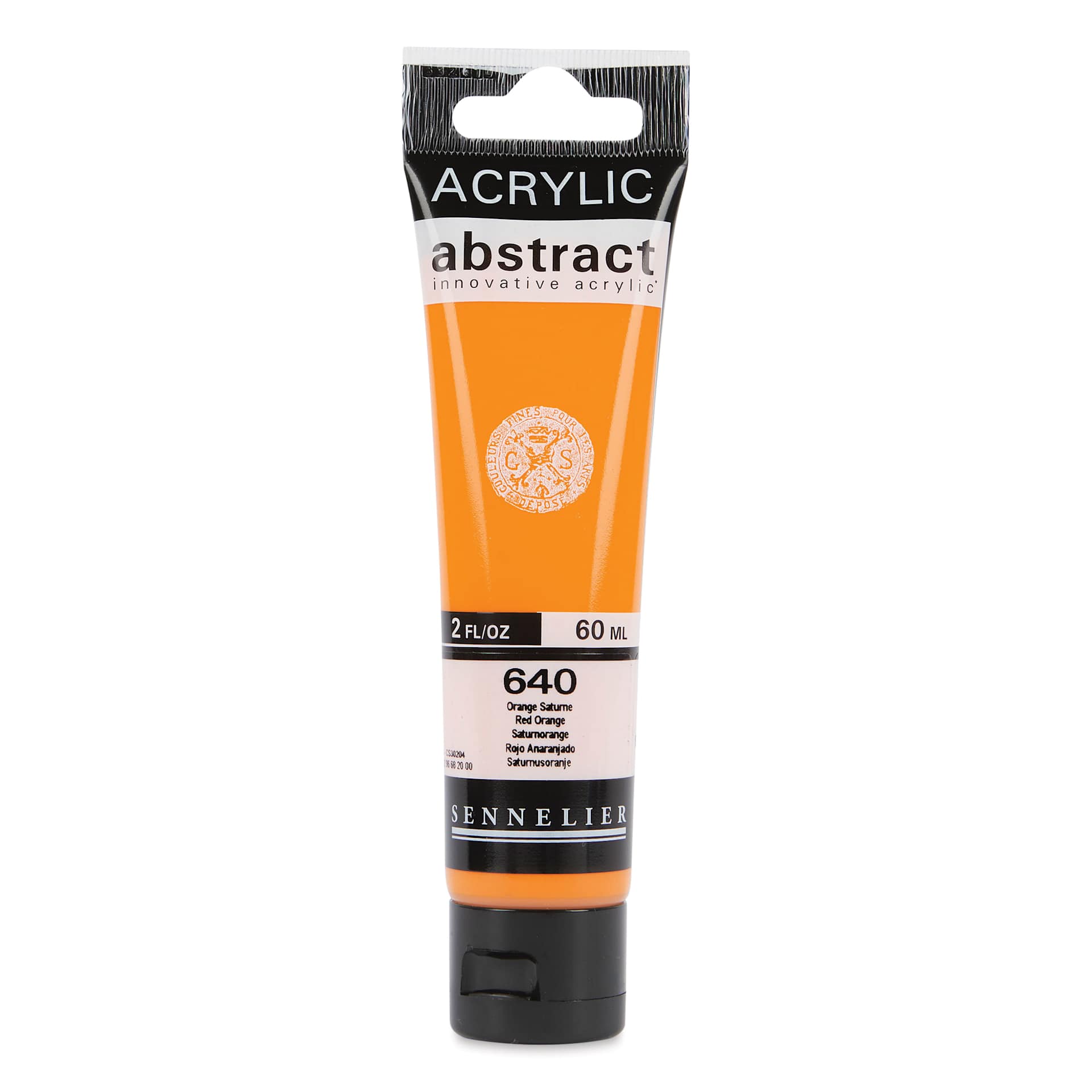 Sennelier Abstract Acrylic Paint - Red Orange, 60 ml tube