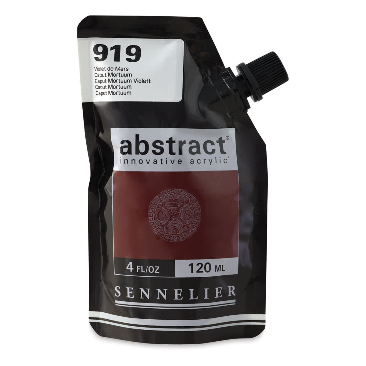 Sennelier Abstract Acrylic - Caput Mortuum, 120 ml pouch