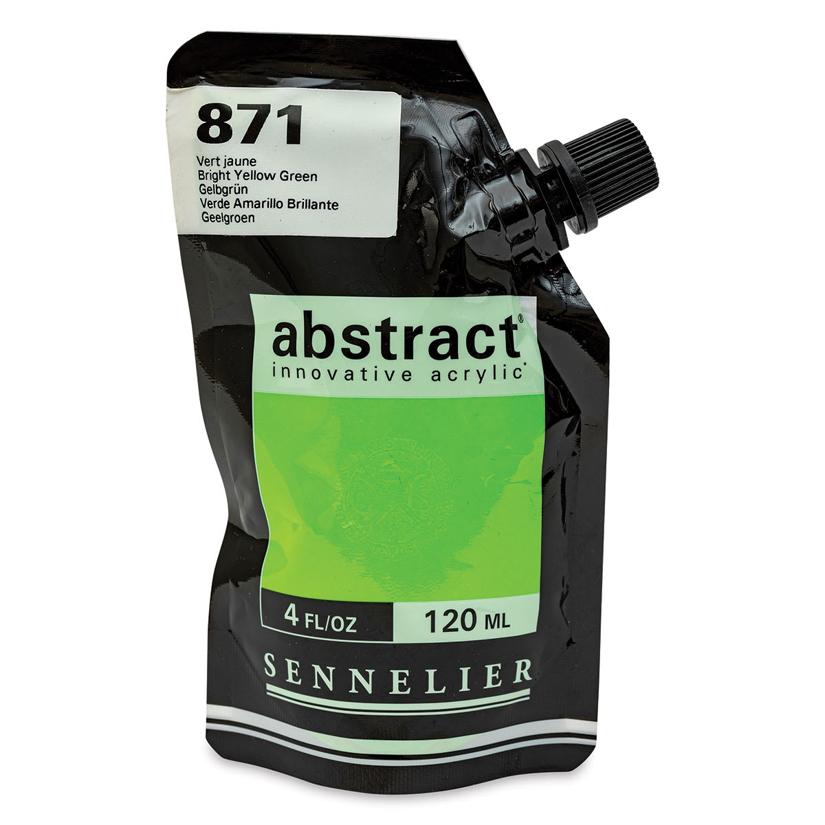 Sennelier Abstract Acrylic - Bright Yellow Green, 120 ml pouch