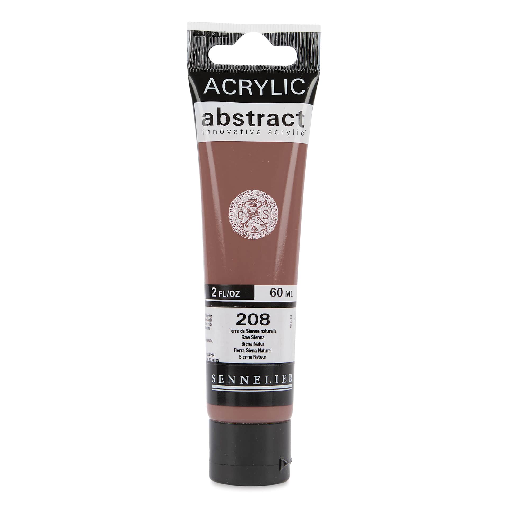 Sennelier Abstract Acrylic Paint - Raw Sienna, 60 ml tube