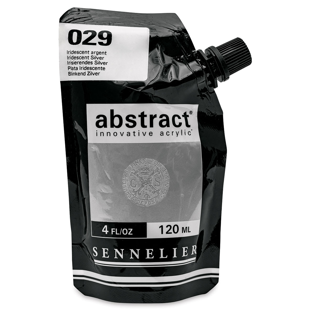 Sennelier Abstract Acrylic - Iridescent Silver, 120 ml pouch