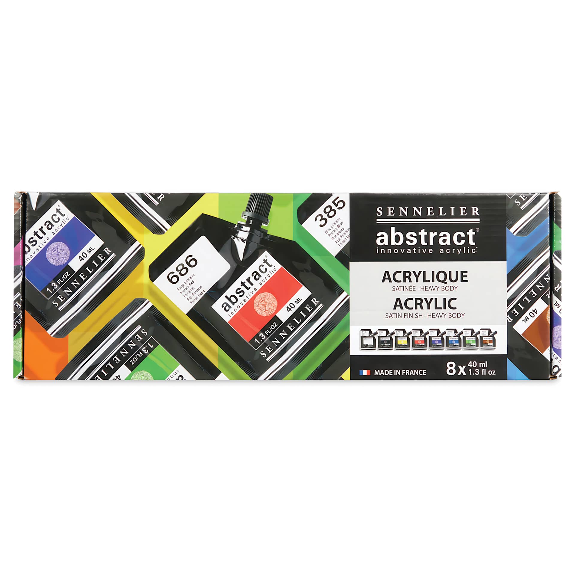 Abstract Acrylic Sets 8-Color 40ml Introductory Set