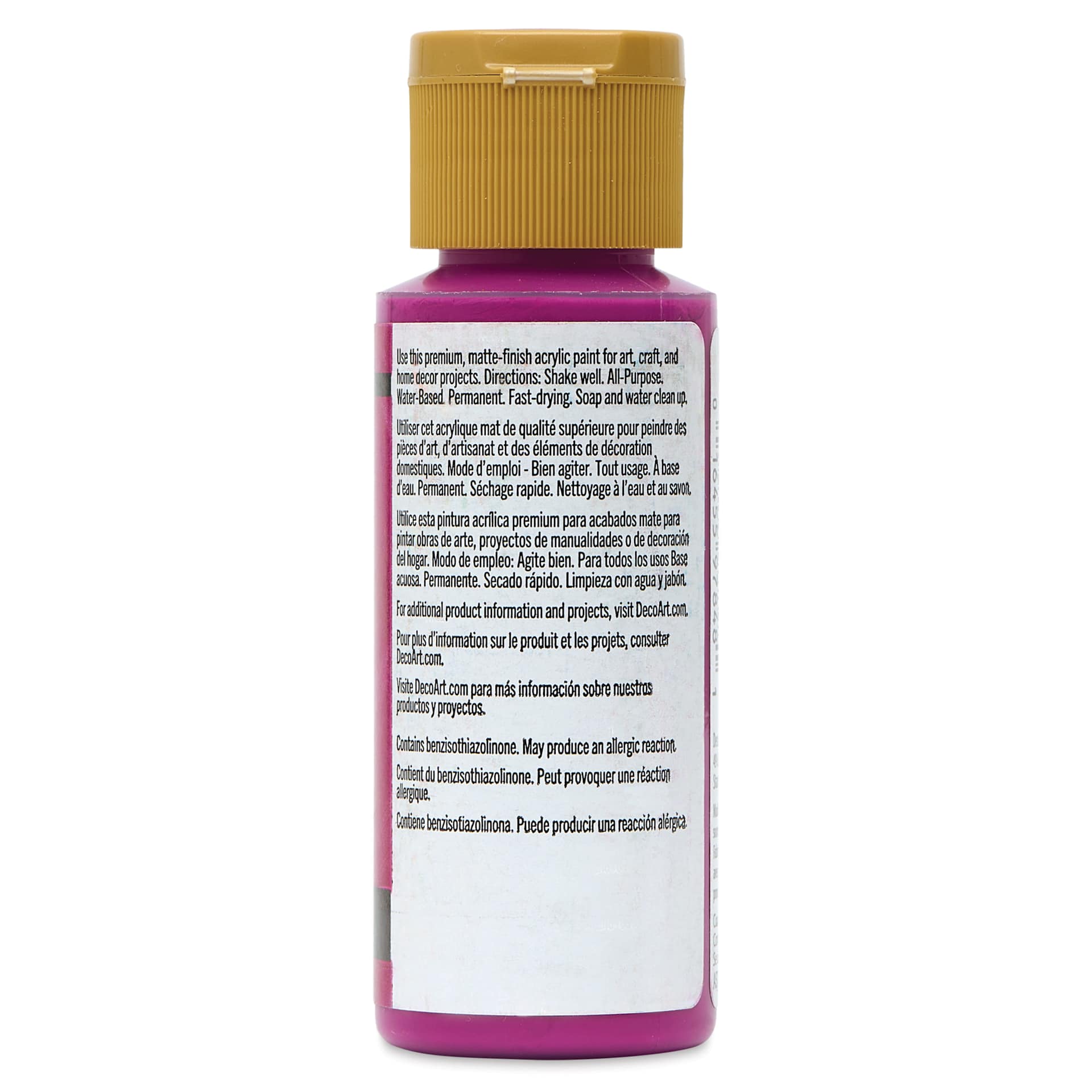 DecoArt Americana Acrylic Paint - Love Potion, 2 oz, back label