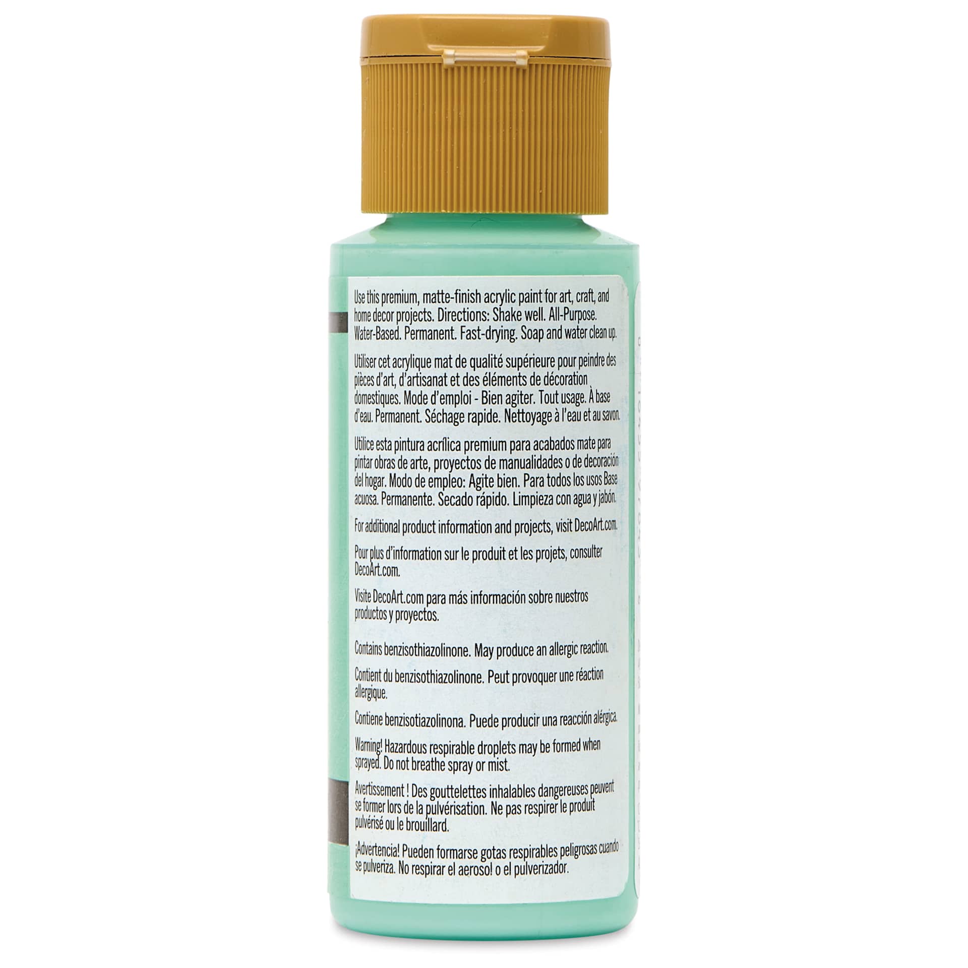 DecoArt Americana Acrylic Paint - Amazement, 2 oz, back label