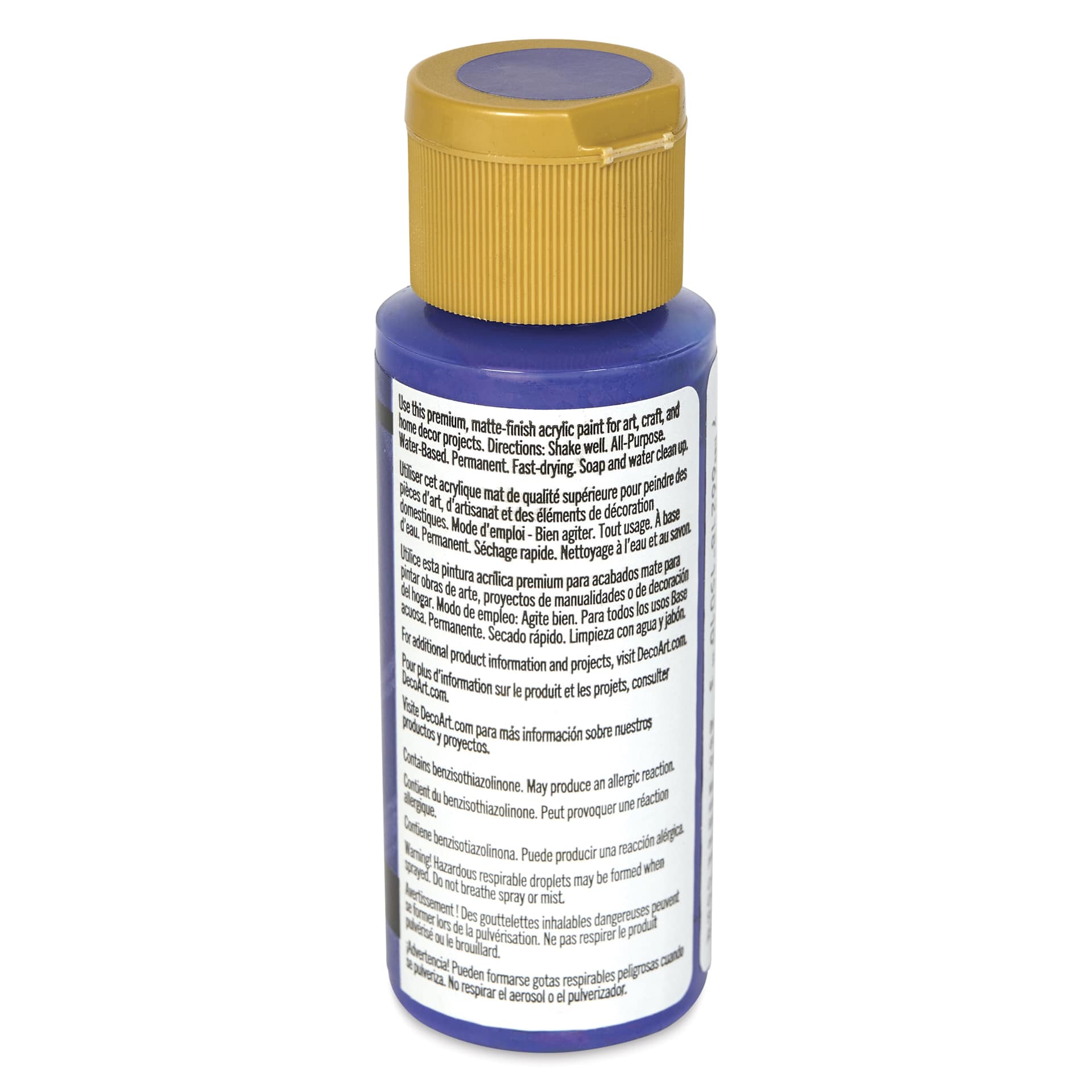 DecoArt Americana Acrylic Paint - Twilight, 2 oz bottle side