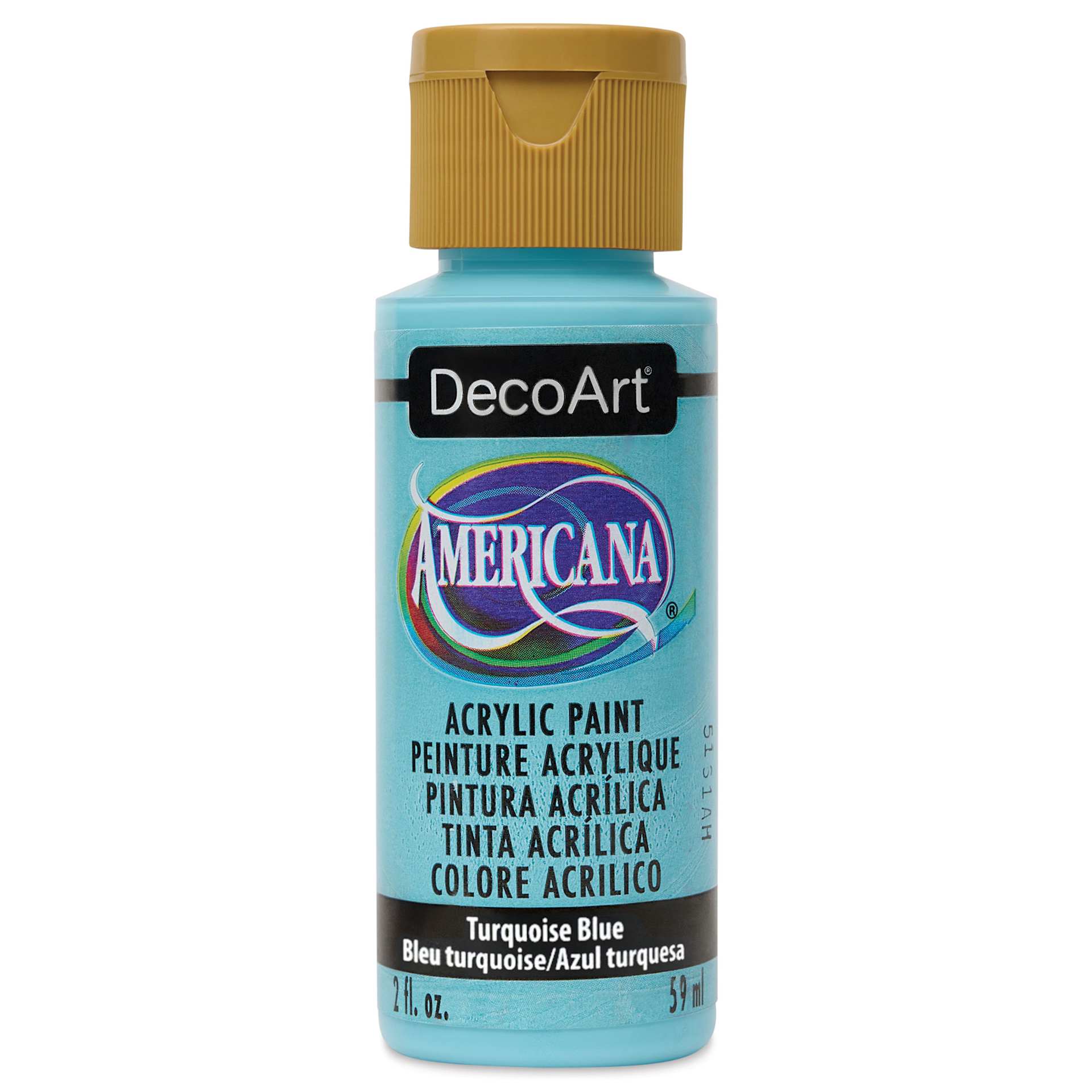 DecoArt Americana Acrylic Paint - Turquoise Blue, 2 oz