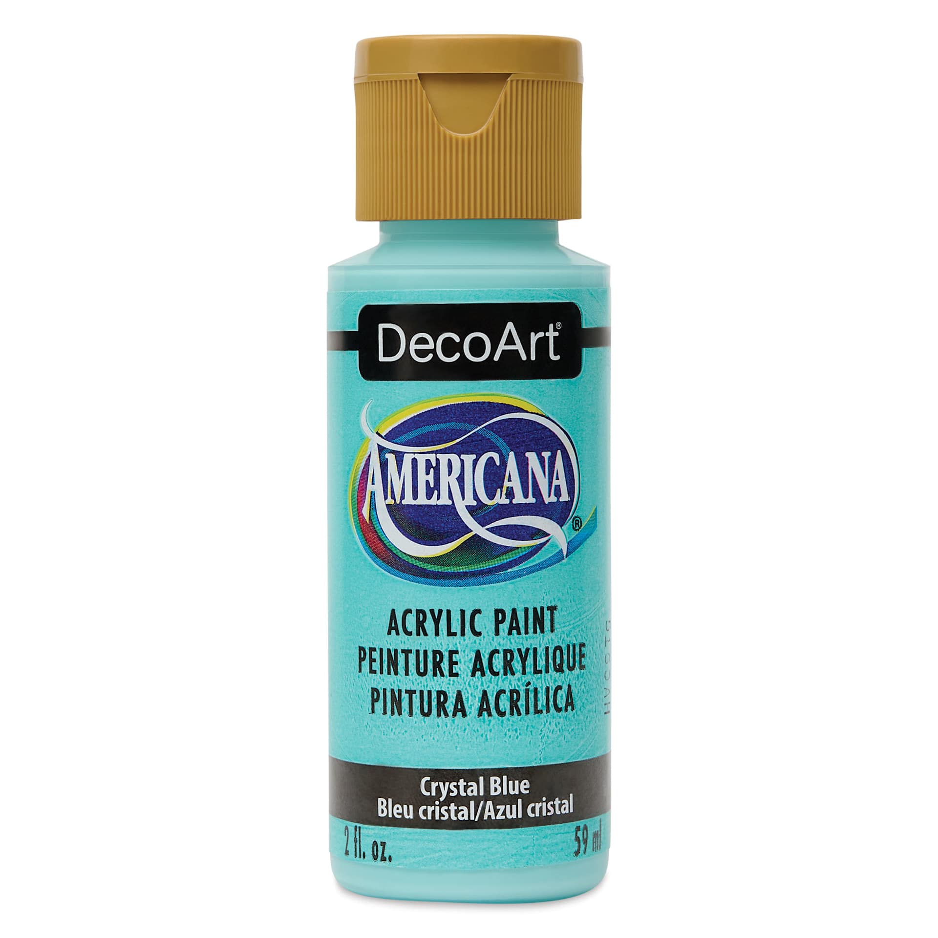 DecoArt Americana Acrylic Paint - Crystal Blue, 2 oz