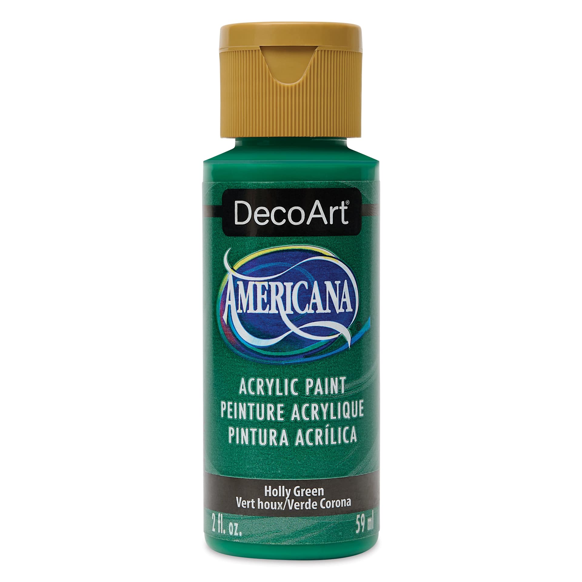 DecoArt Americana Acrylic Paint - Holly Green, 2 oz